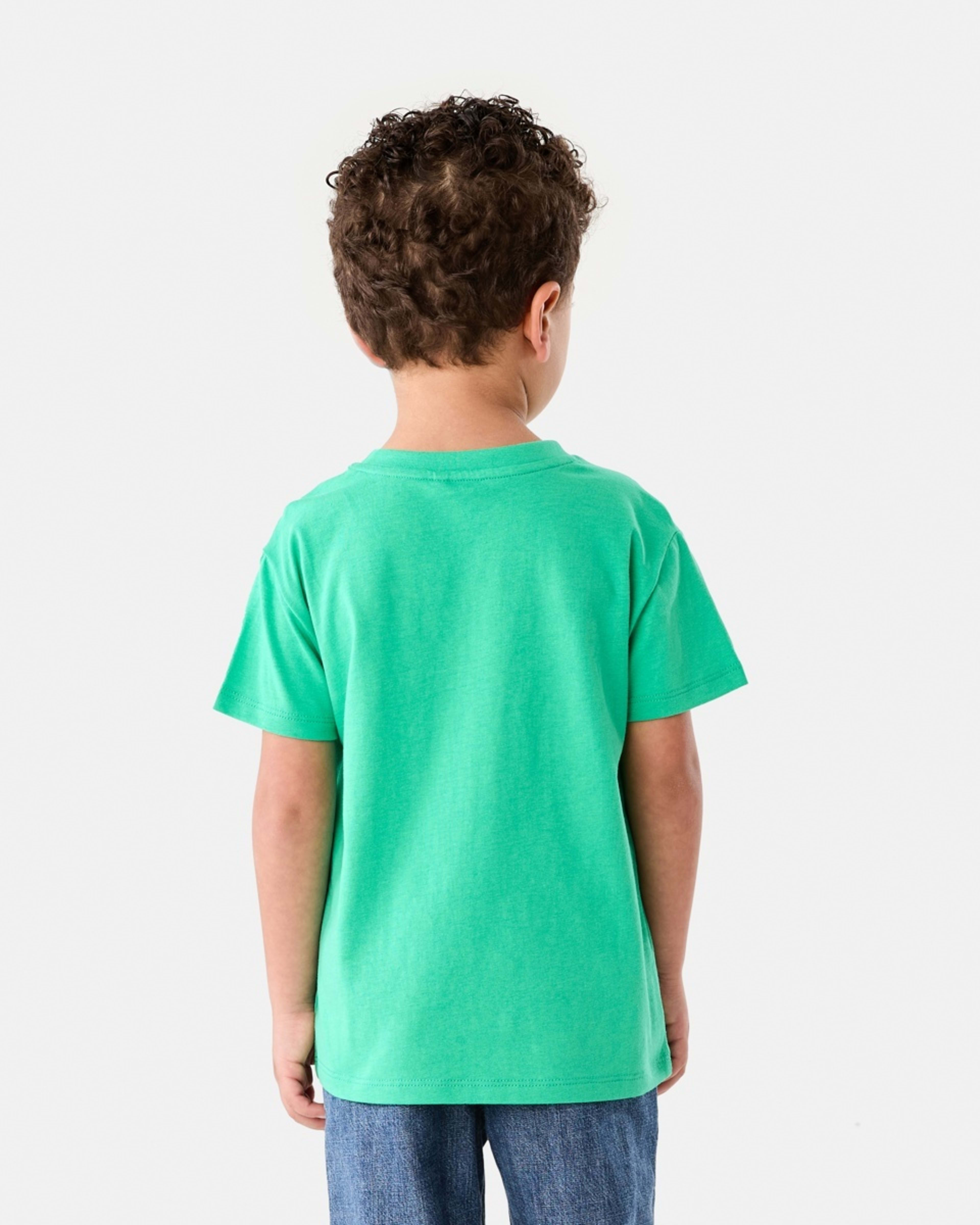 2 Chest Print T-shirt COOL KIDS SPORT APPLE GREEN, 2 of 6
