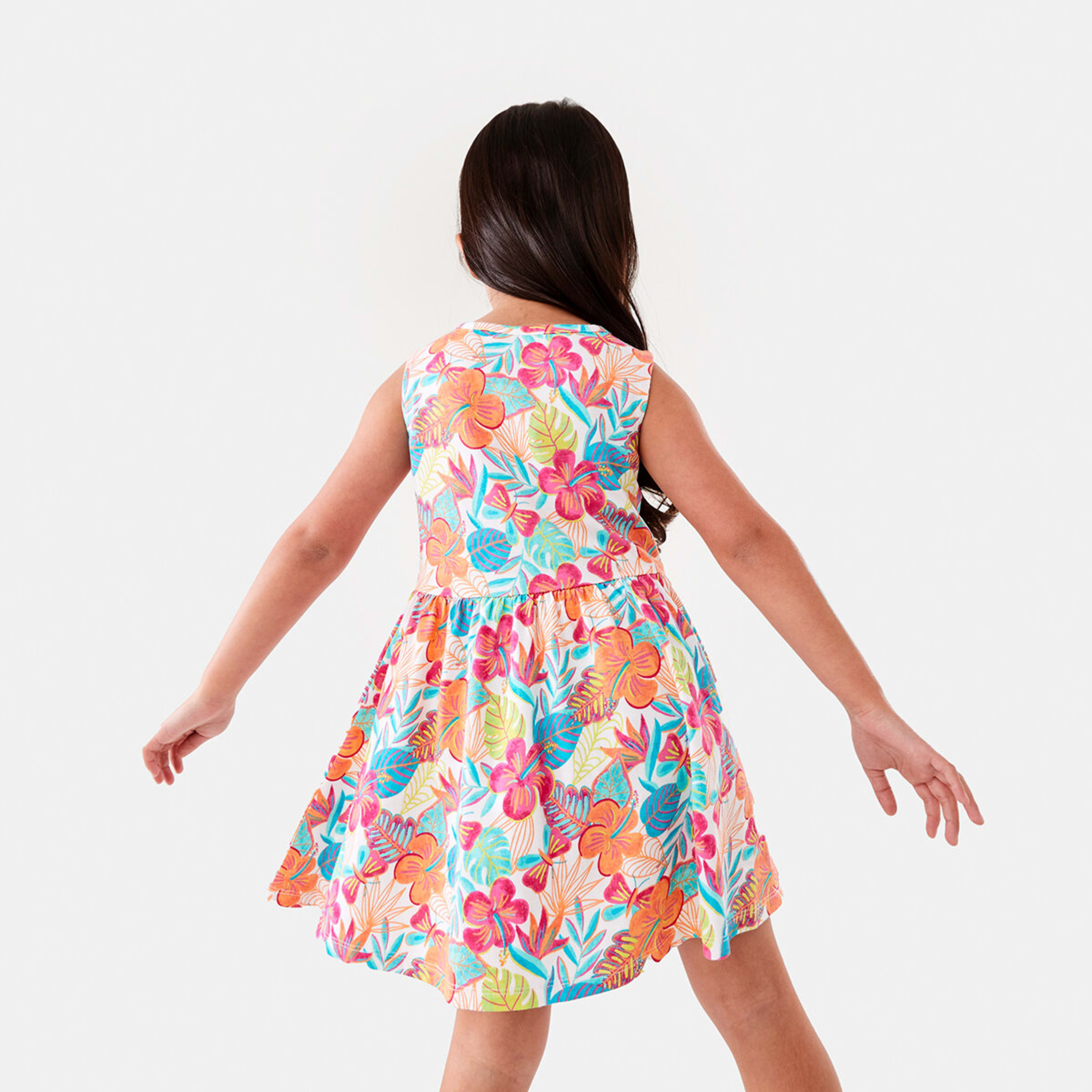 2 Jersey Dress Wht Floral, 2 of 9
