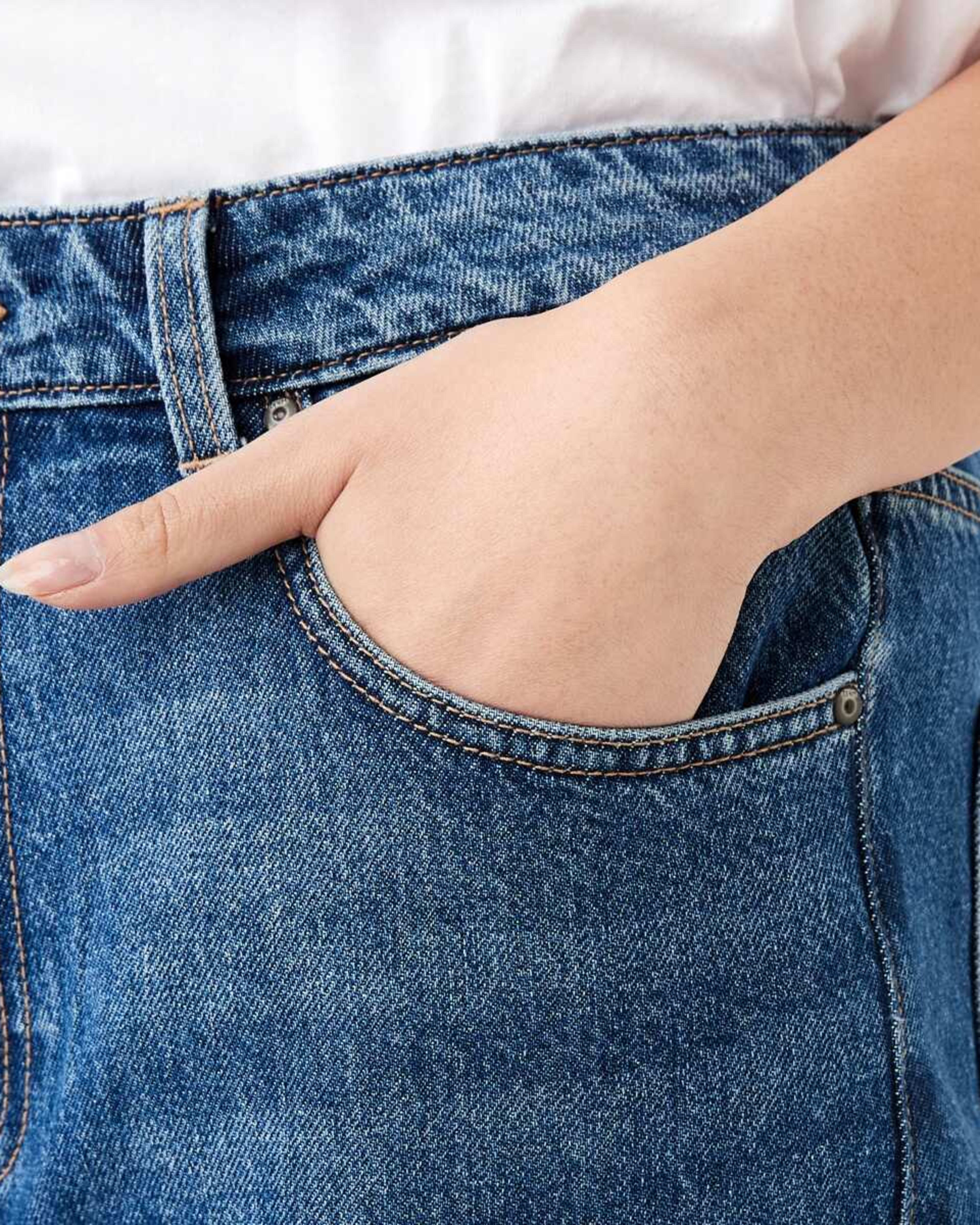 6 Straight Leg Jeans DARK WASH, 6 of 11