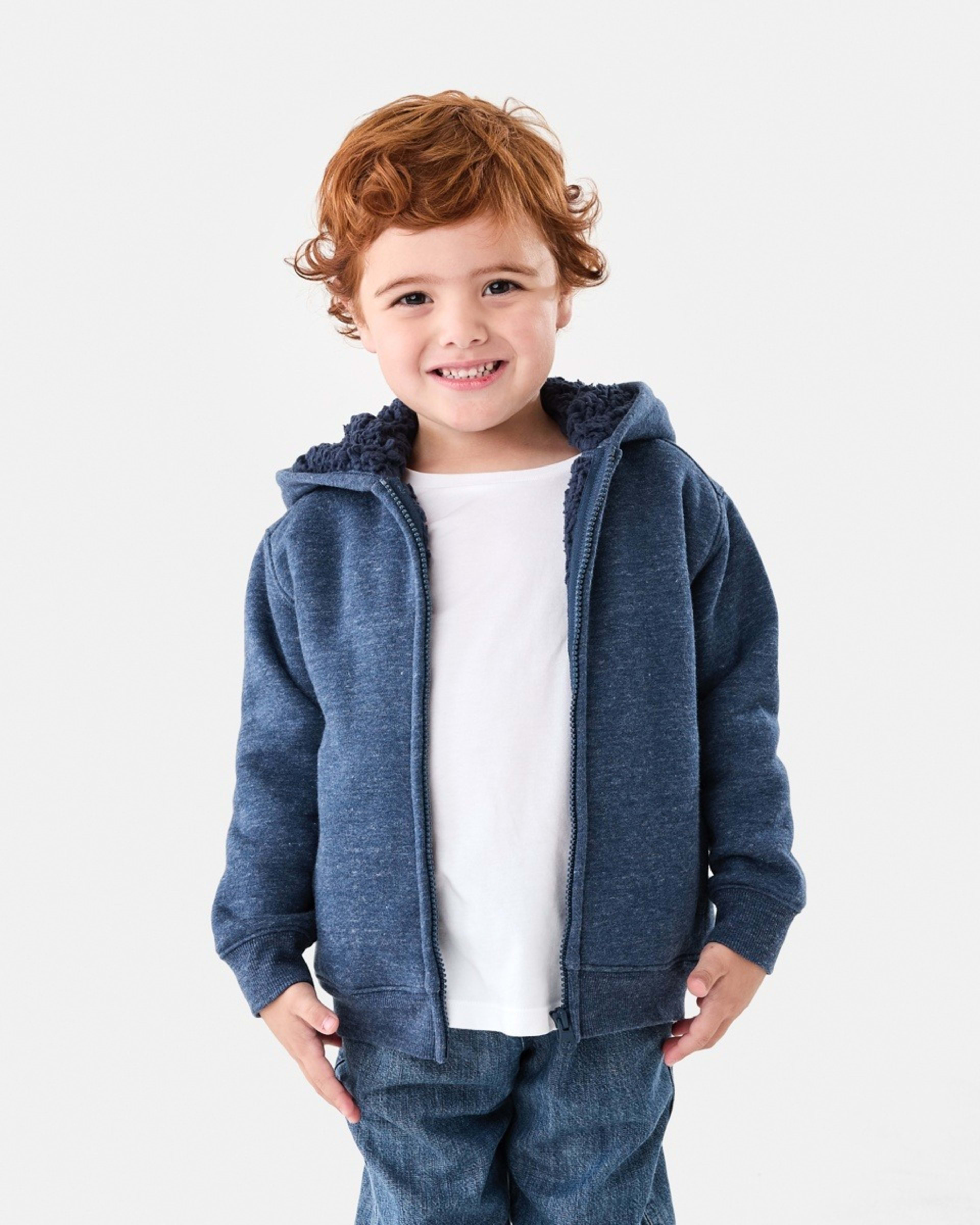 1 Sherpa Lined Hoodie Tnyb Marle, 1 of 8