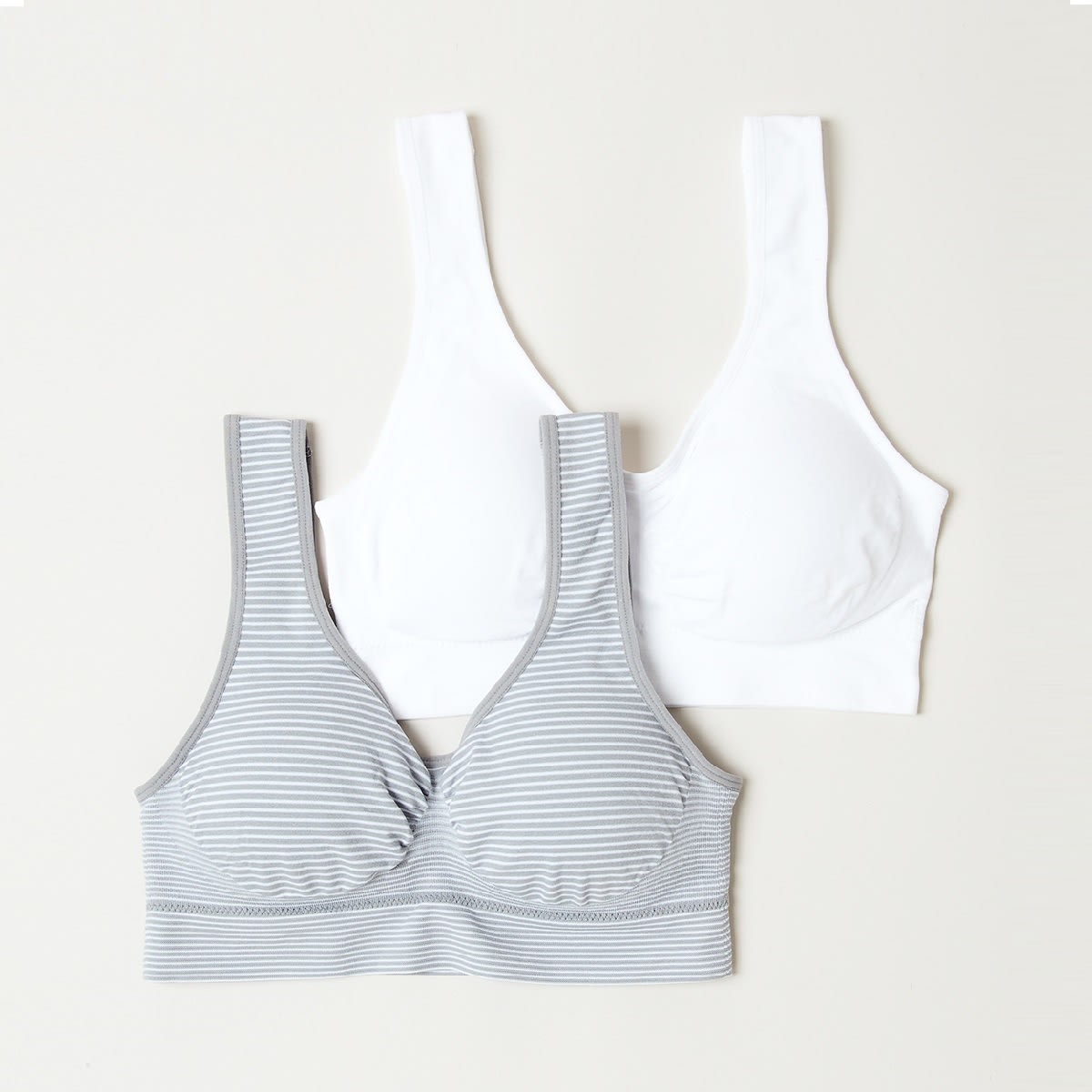 2 Pack Wirefree Seamfree Crop Kmart