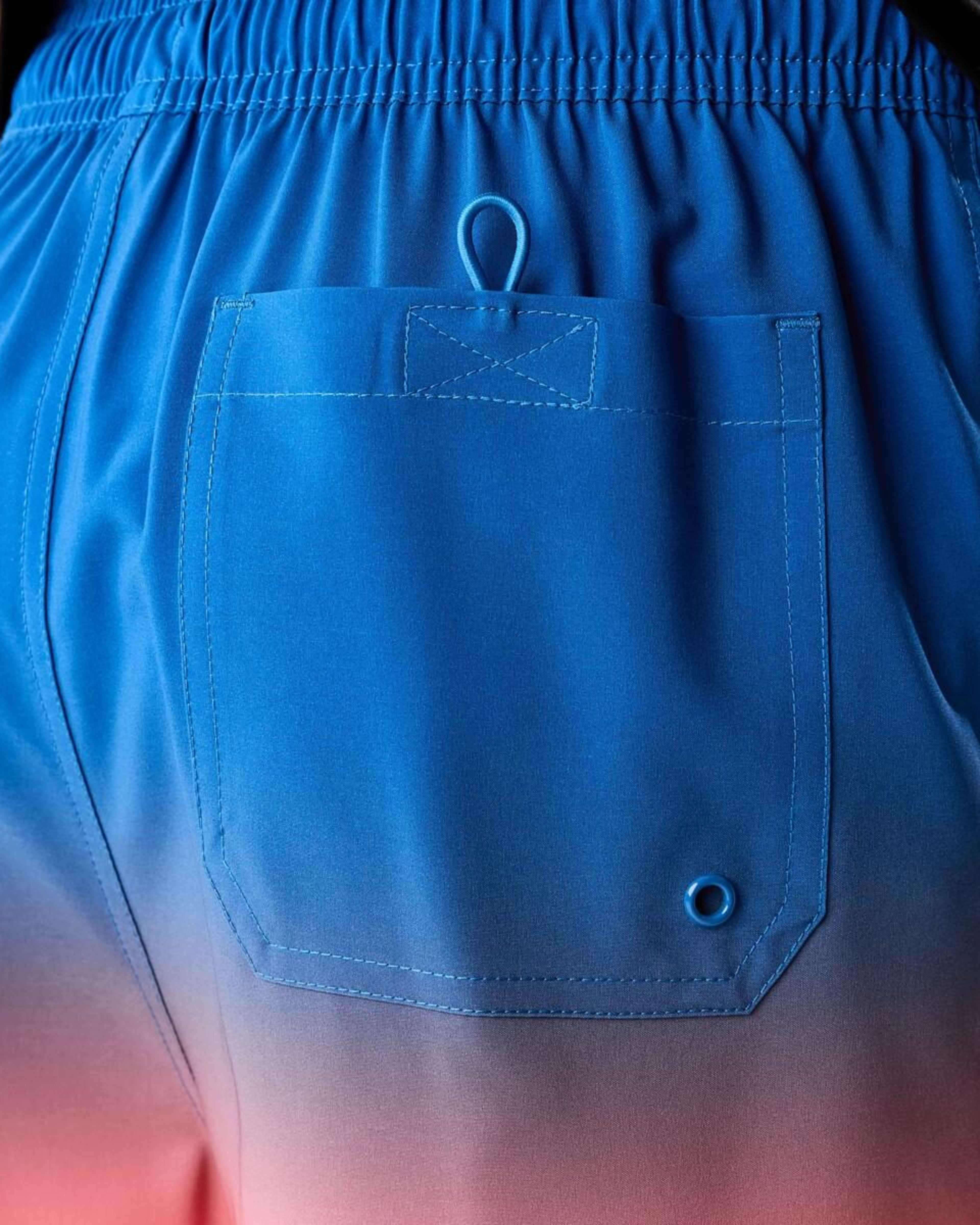 5 Longline Printed Swim Shorts SUNDOWN OMBRE DEEP SEA BLUE, 5 of 6