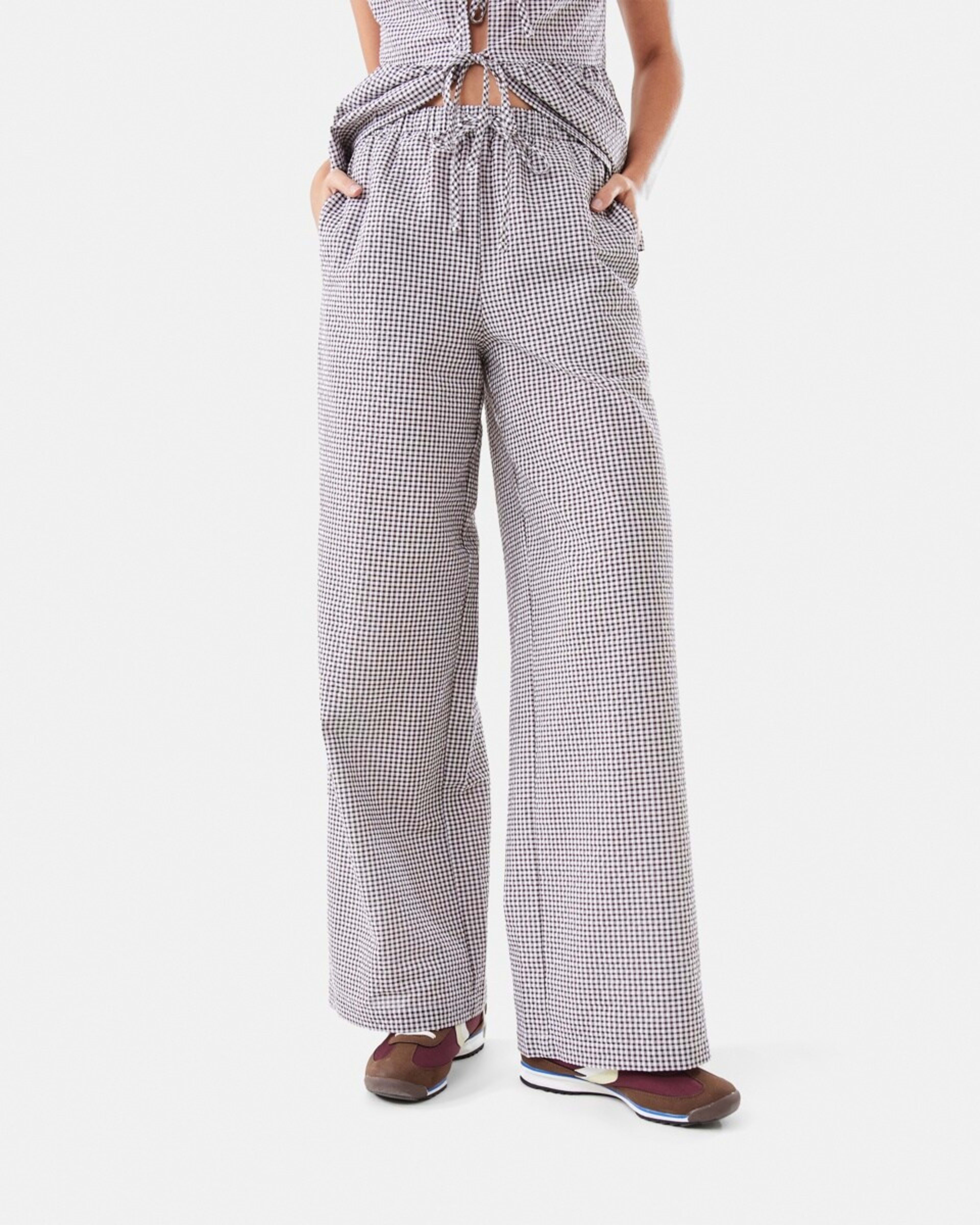 1 Seersucker Pants Brwn Ging, 1 of 6