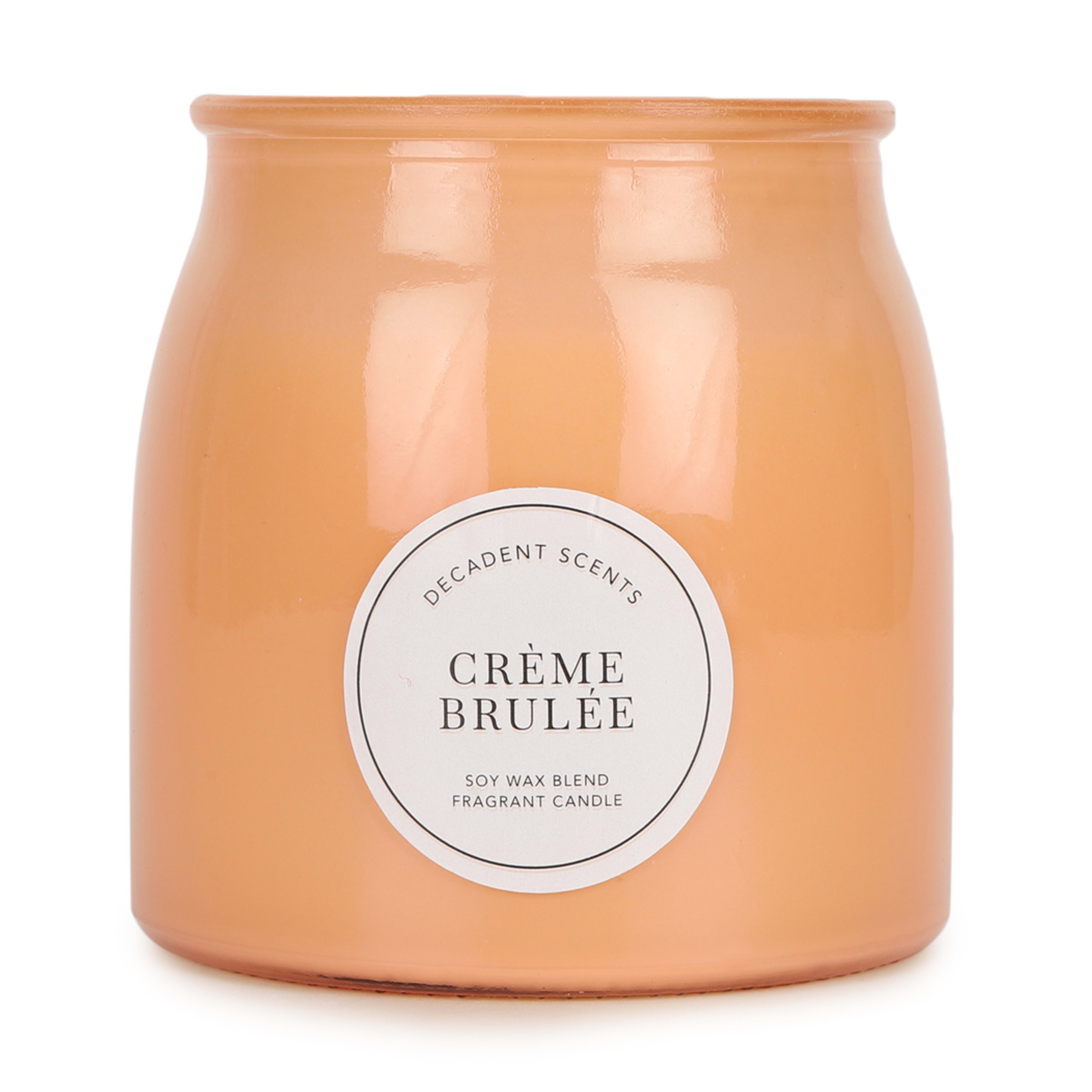 Creme Brulee Decadent Scents Soy Wax Blend Fragrant Candle Kmart NZ