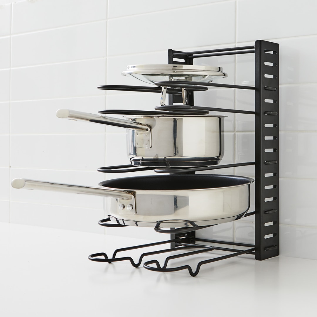 Cookware Storage Rack - Black - Kmart