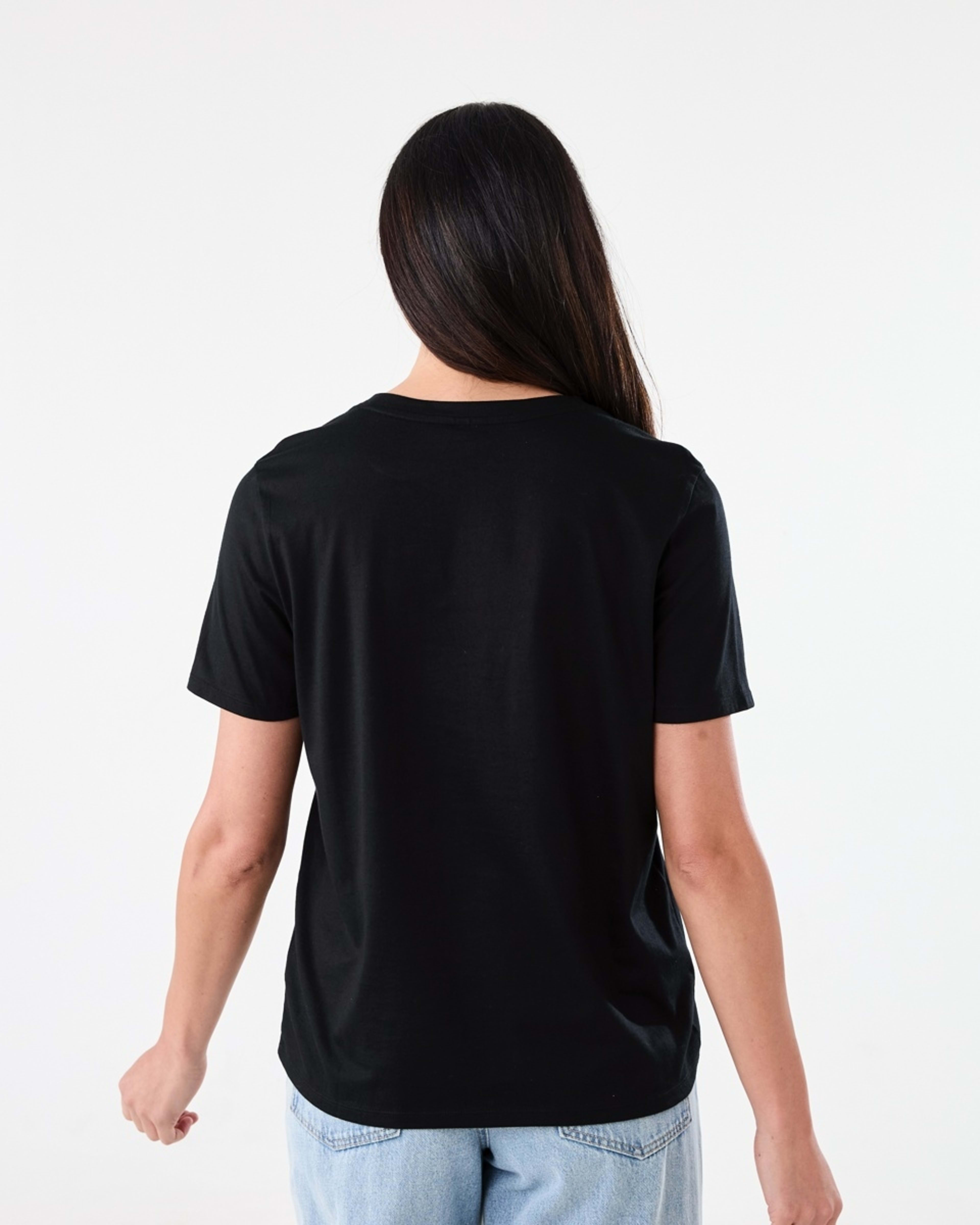 3 Short Sleeve Australian Cotton T-shirt BLACK, 3 of 5