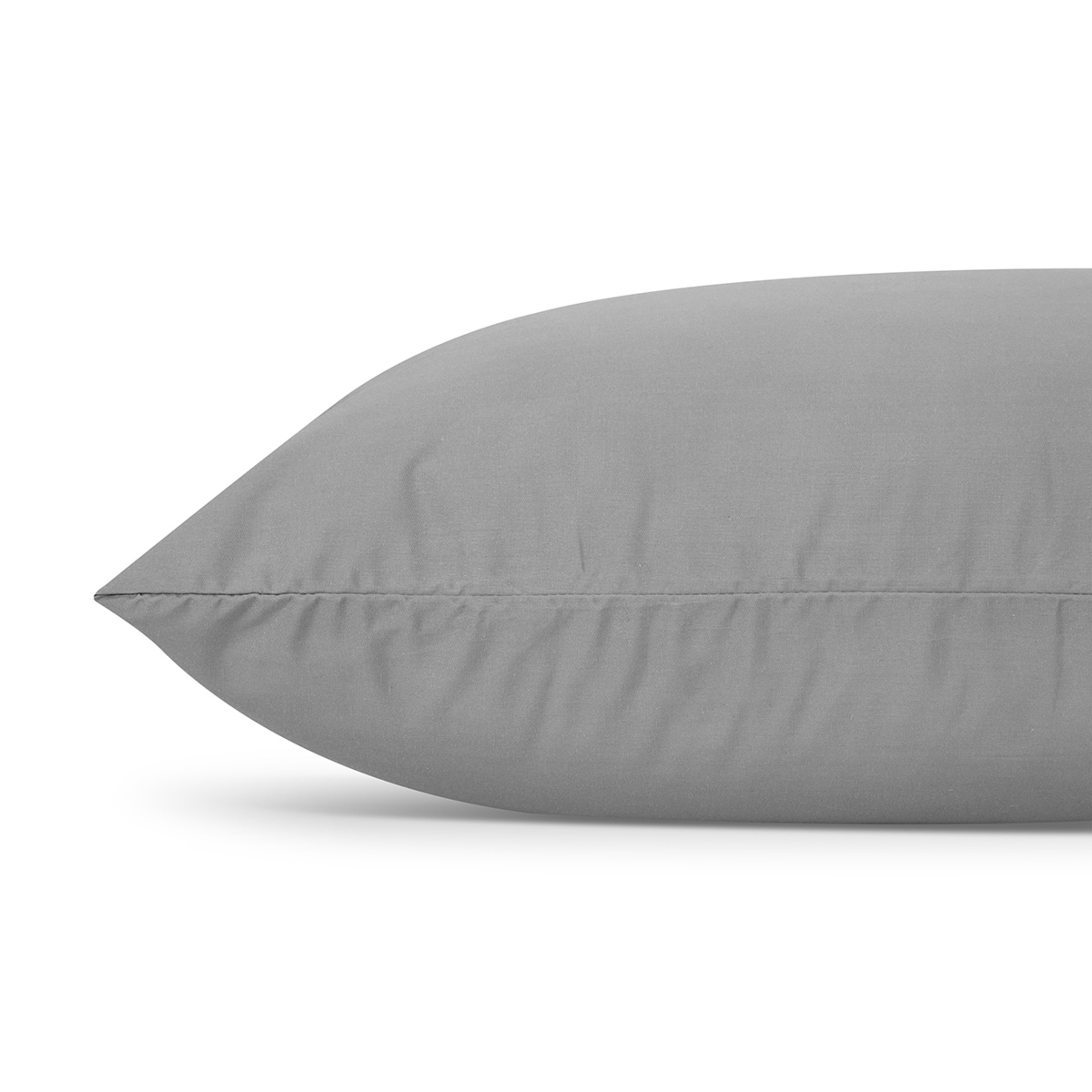 2 250 Thread Count Cotton Rich Sheet Set - Grey, Single Bed, 2 of 7