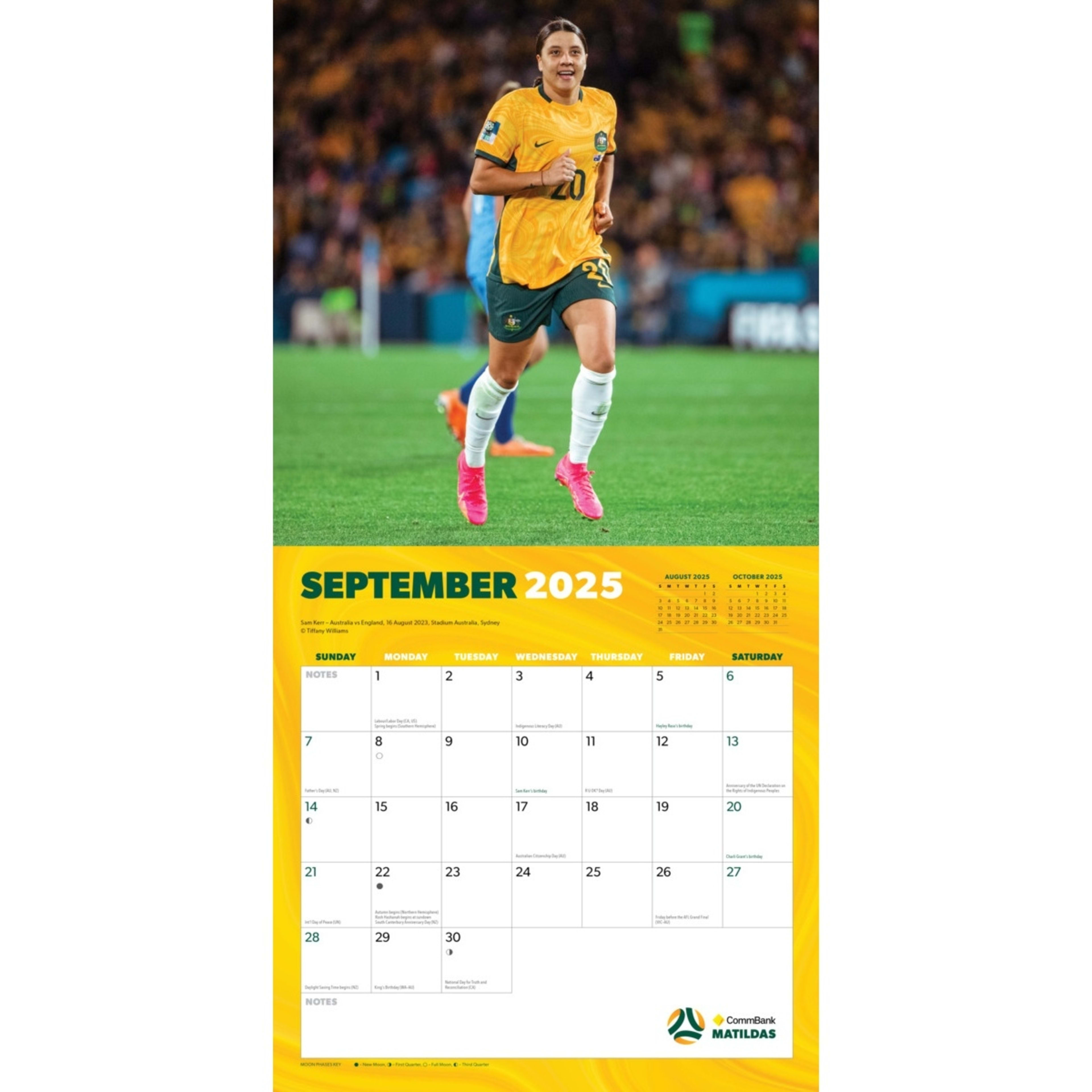 2025 Calendar Matildas Kmart