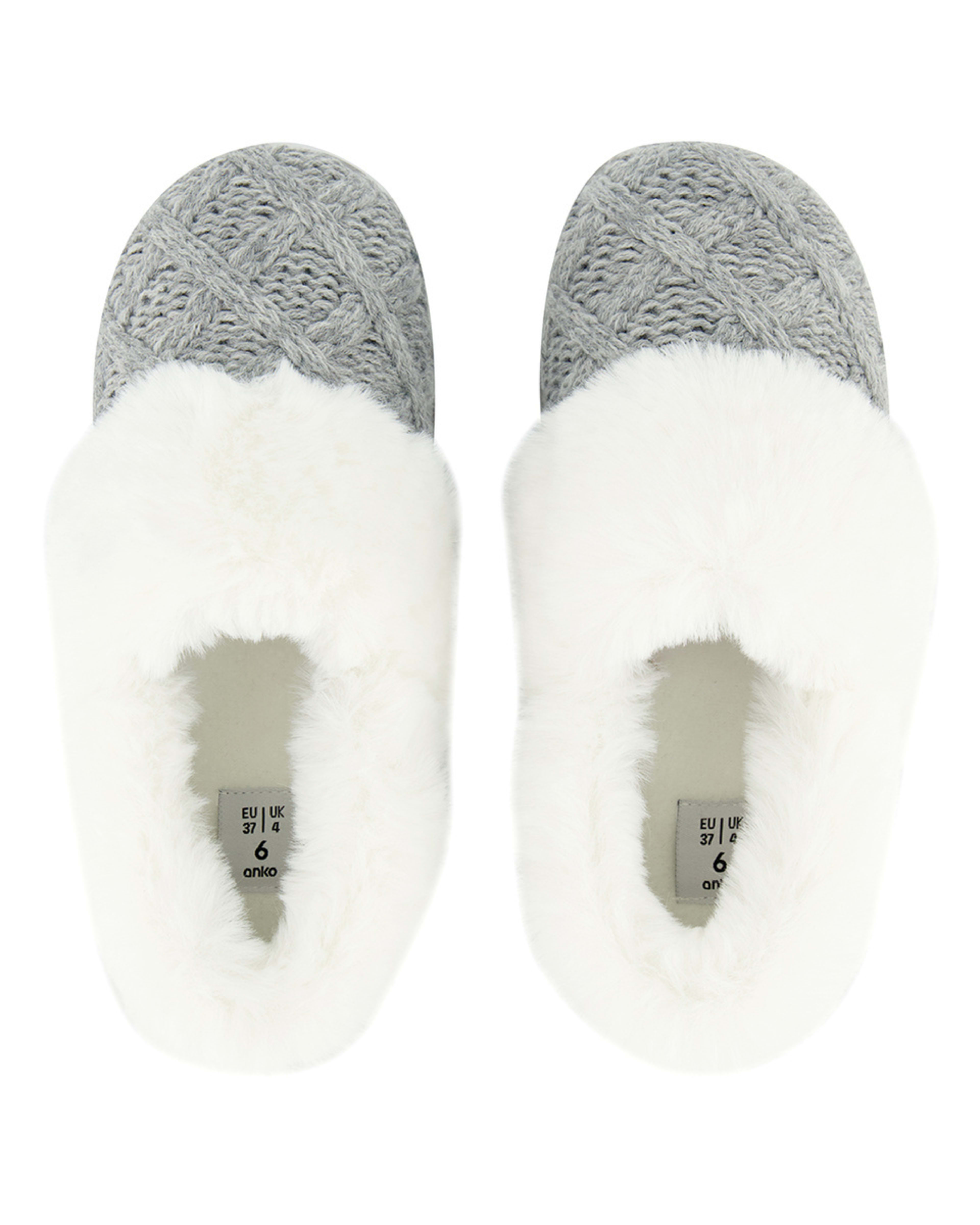 Elevated Midi Faux Fur Slippers Kmart