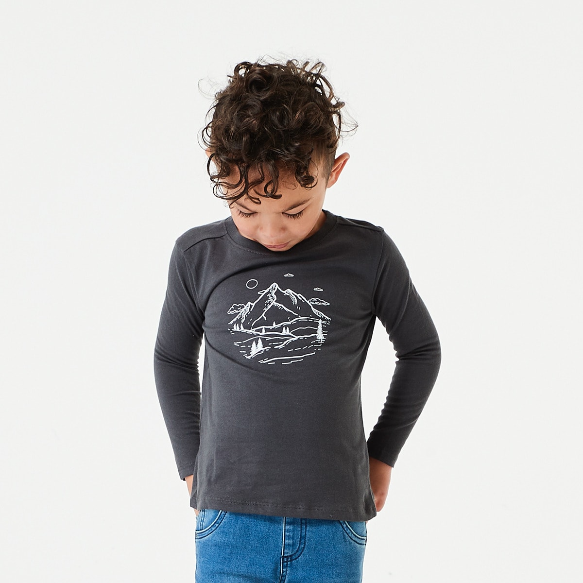 Long Sleeve Printed T-shirt - Kmart
