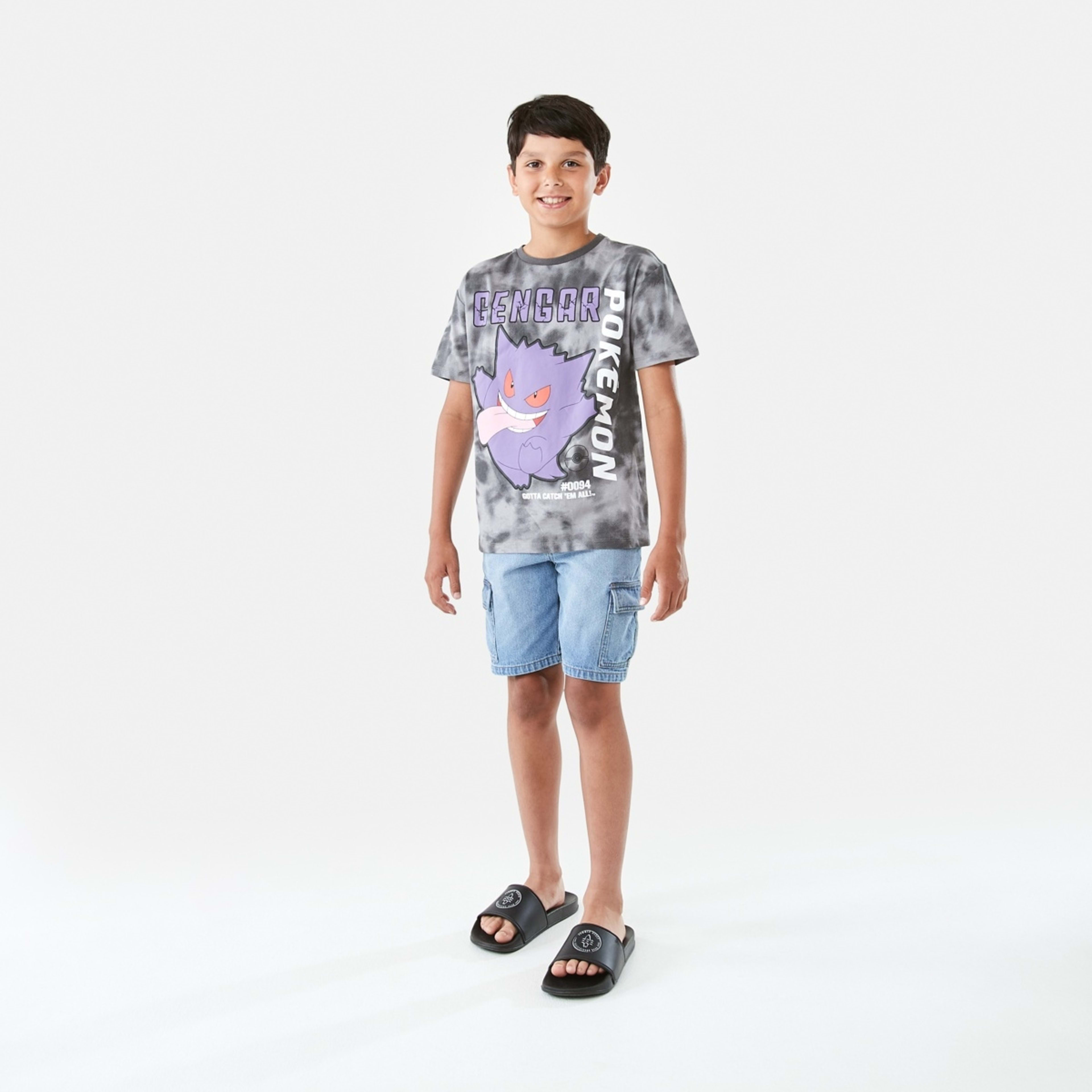 5 Pokemon Gengar License T-shirt Gengar Grey, 5 of 8