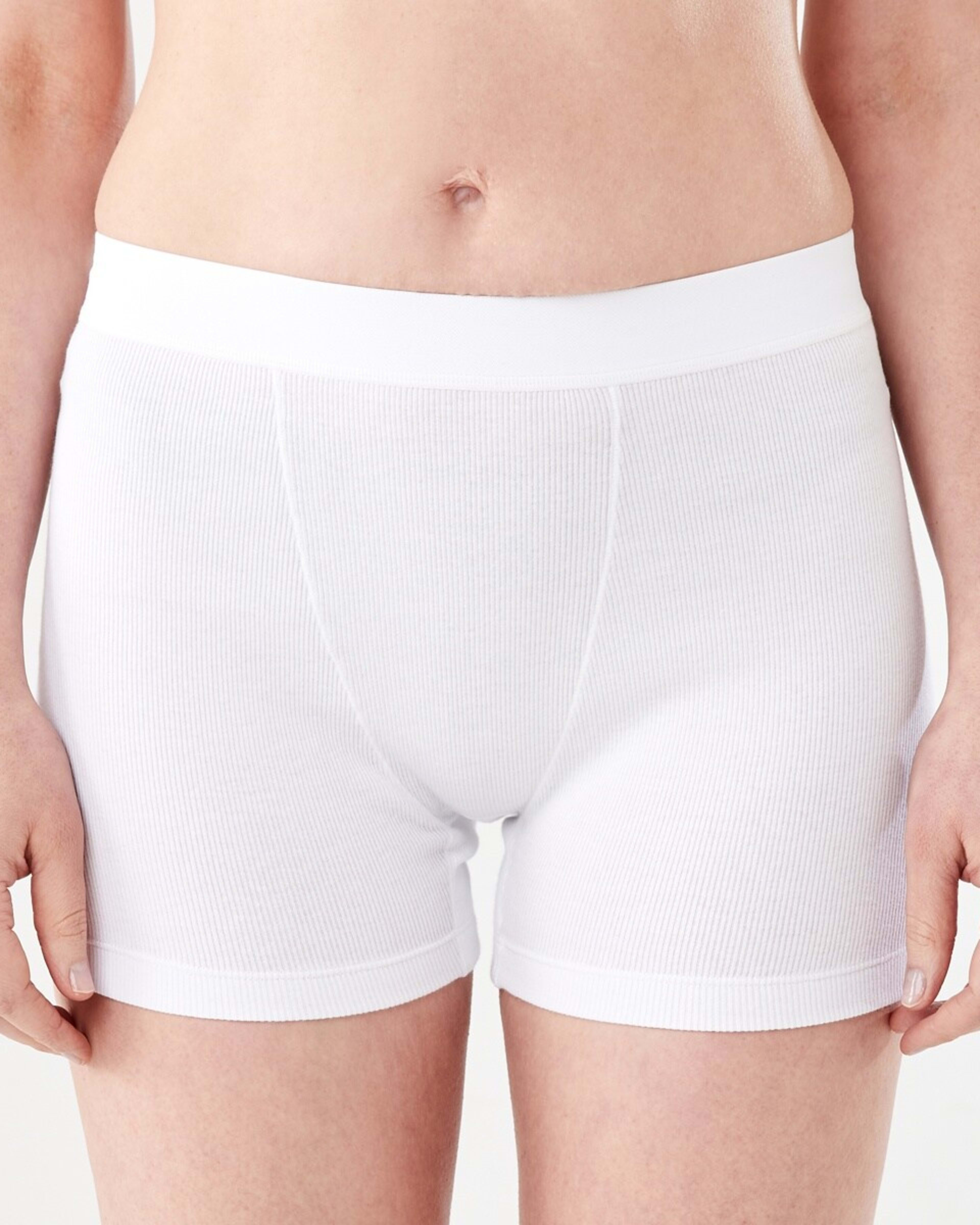 5 3 Pack Cotton Boyfriend Shorts PINK ROSE, WHITE, BRIGHT TURQUOISE, 5 of 9
