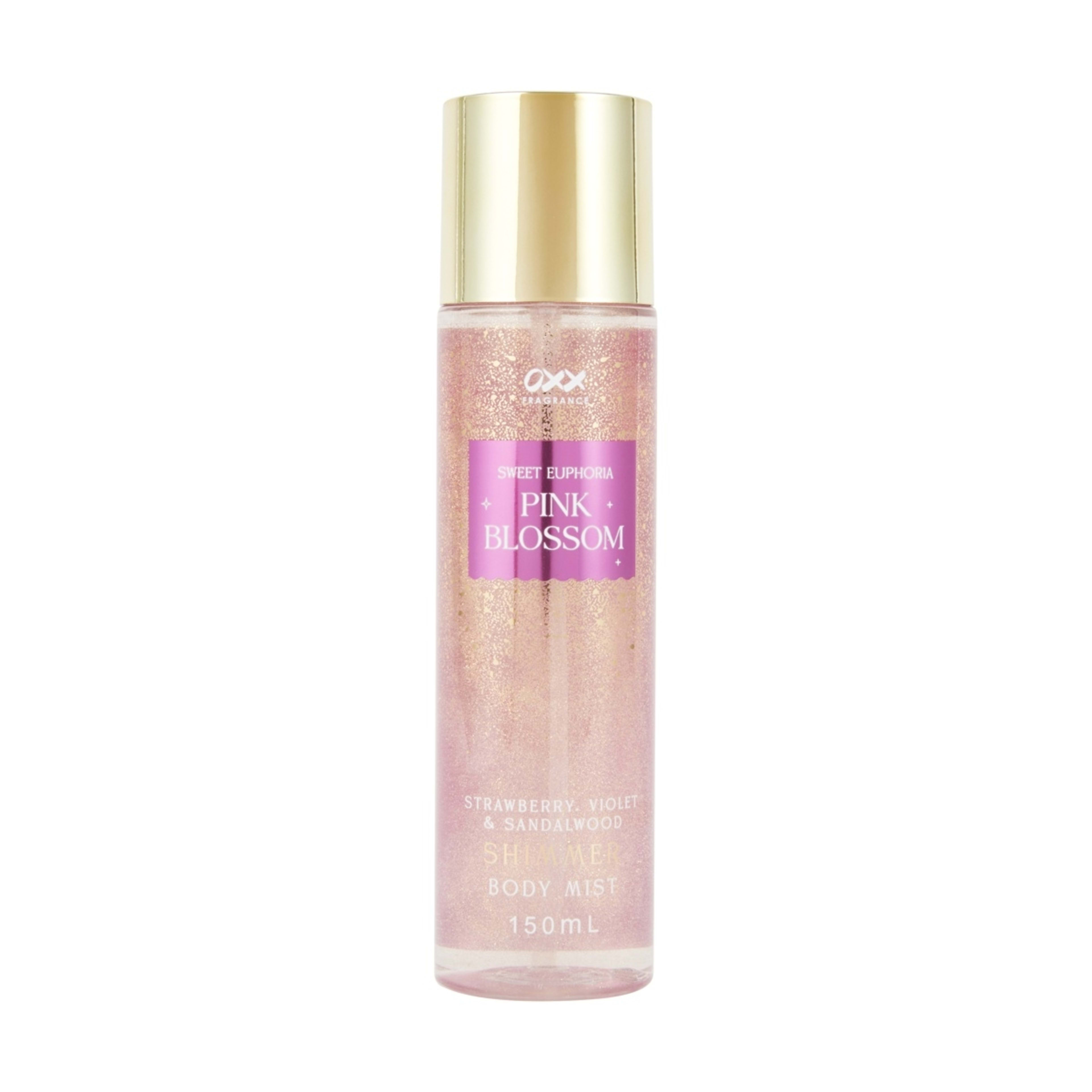 1 OXX Fragrance Sweet Euphoria Pink Blossom Shimmer Body Mist 150ml - Strawberry, Violet and Sandalwood