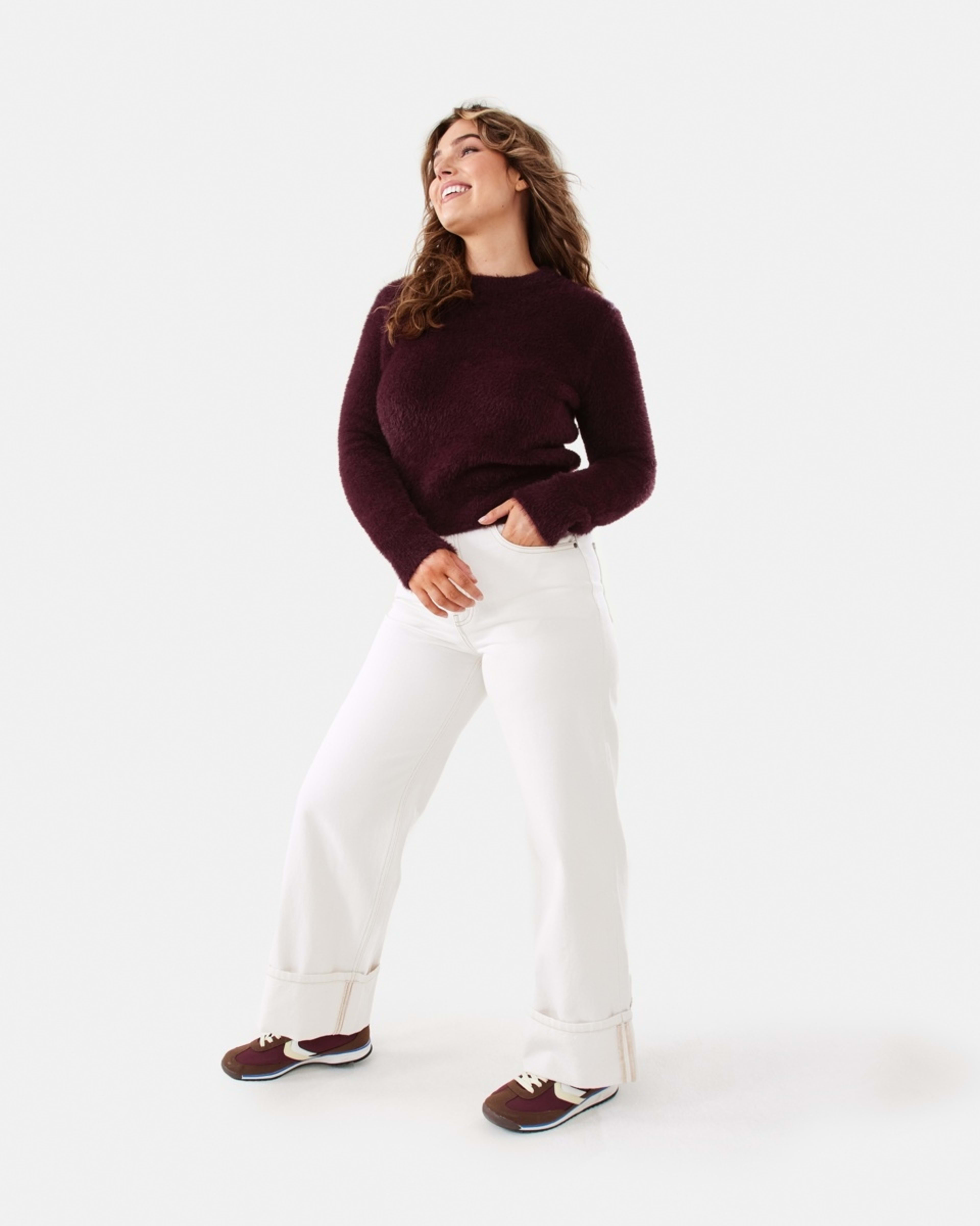 3 Eyelash Jumper Mulberry, 3 of 7