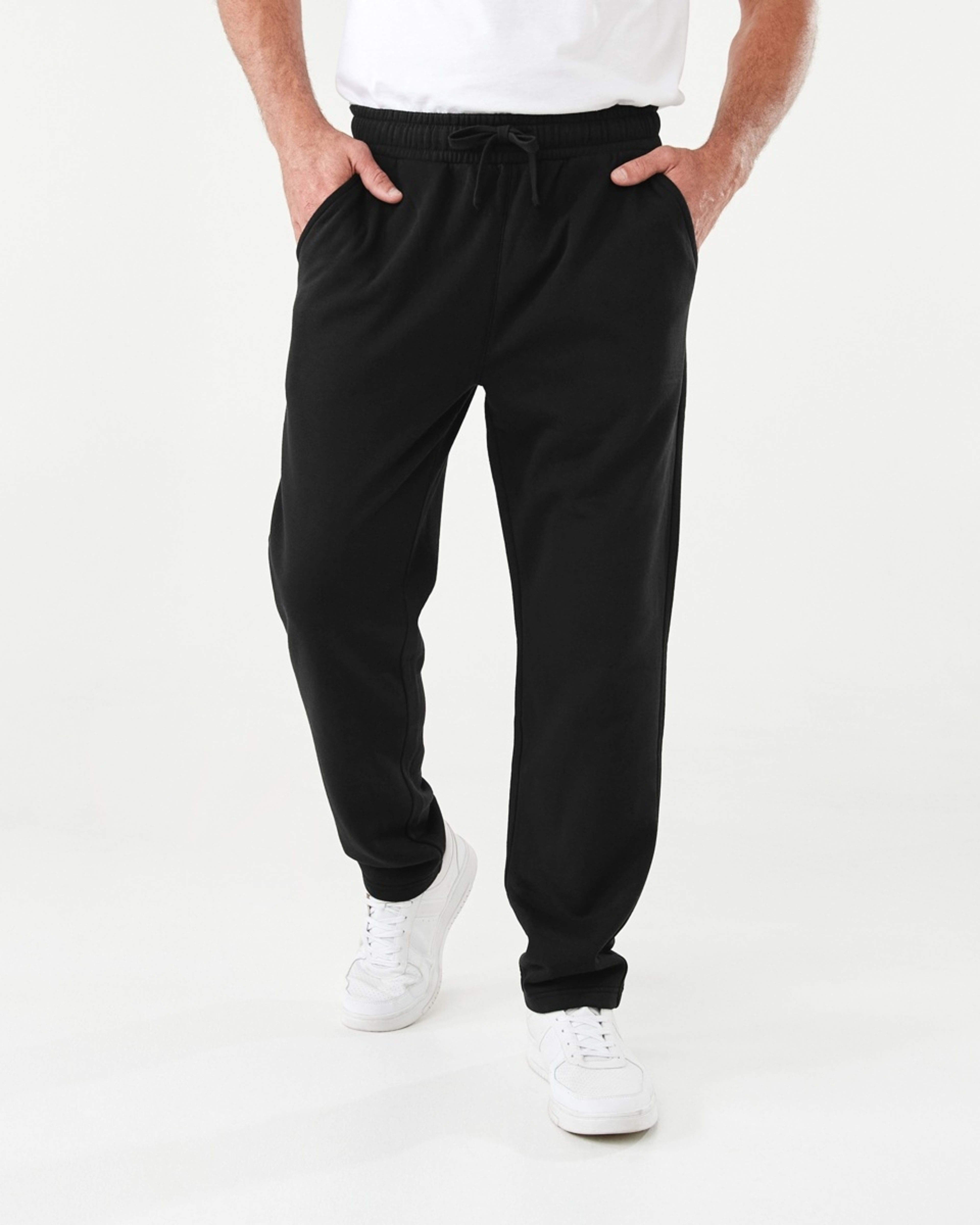 1 Open Leg Track Pants Black