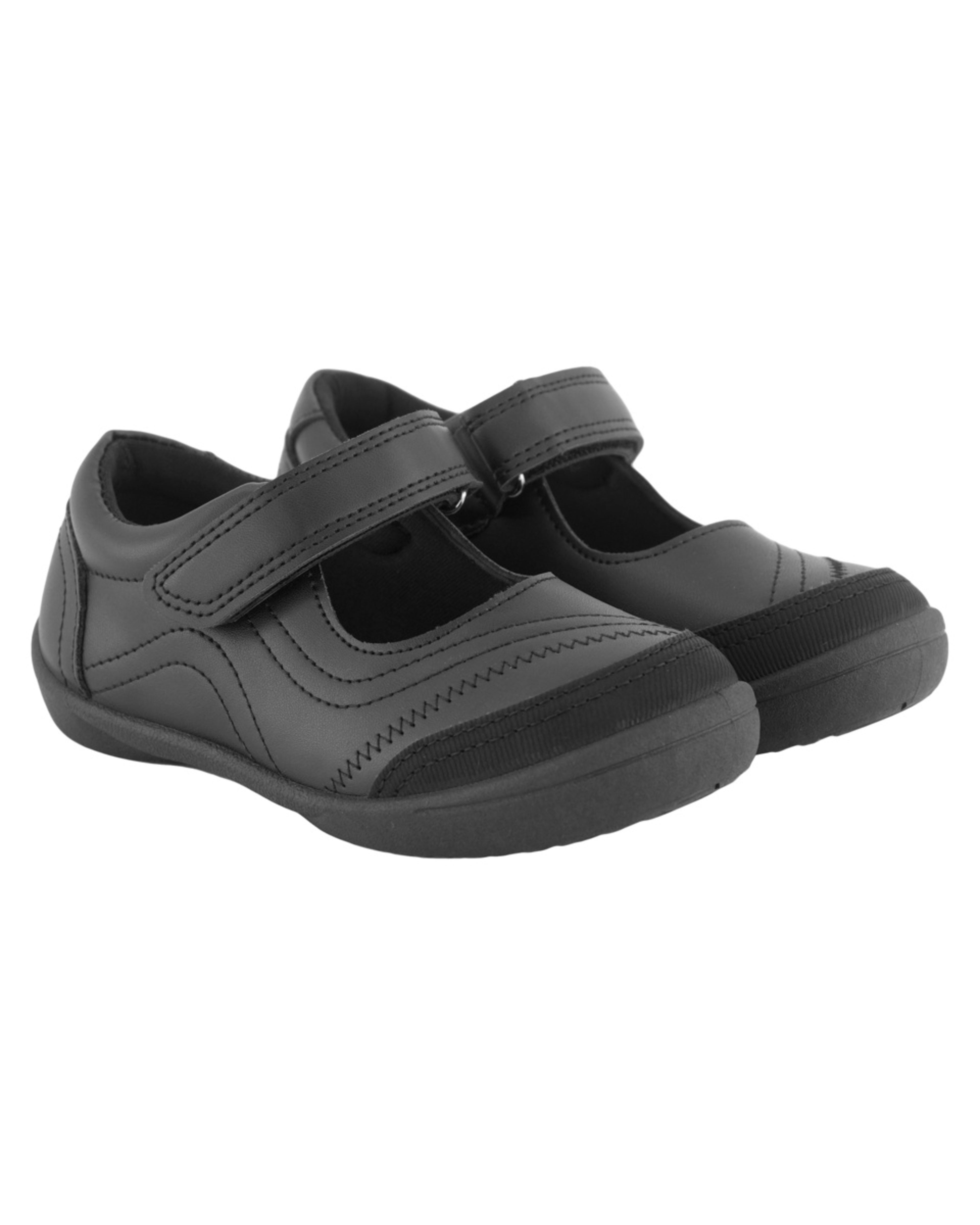 4 Senior A-Bar School Shoes Black, 4 of 5
