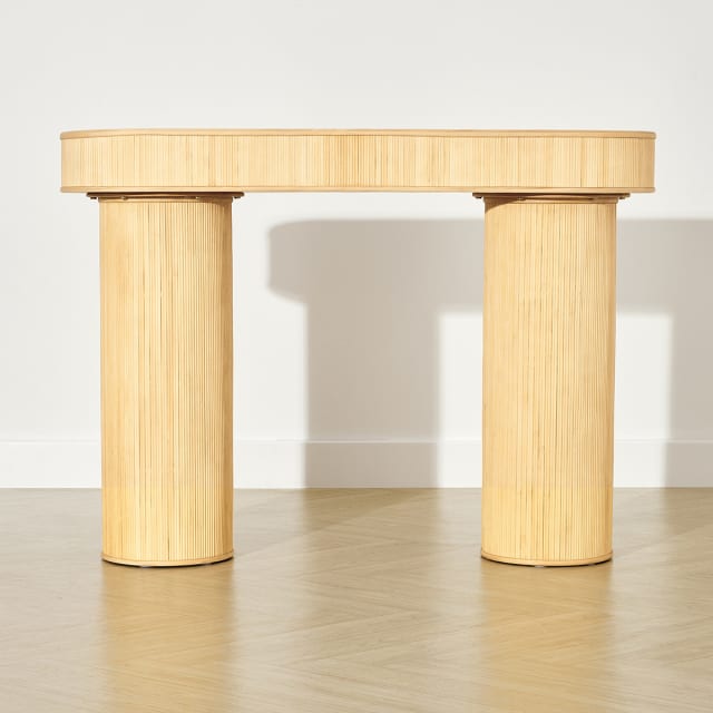 Bamboo Inlay Hallway Table Kmart