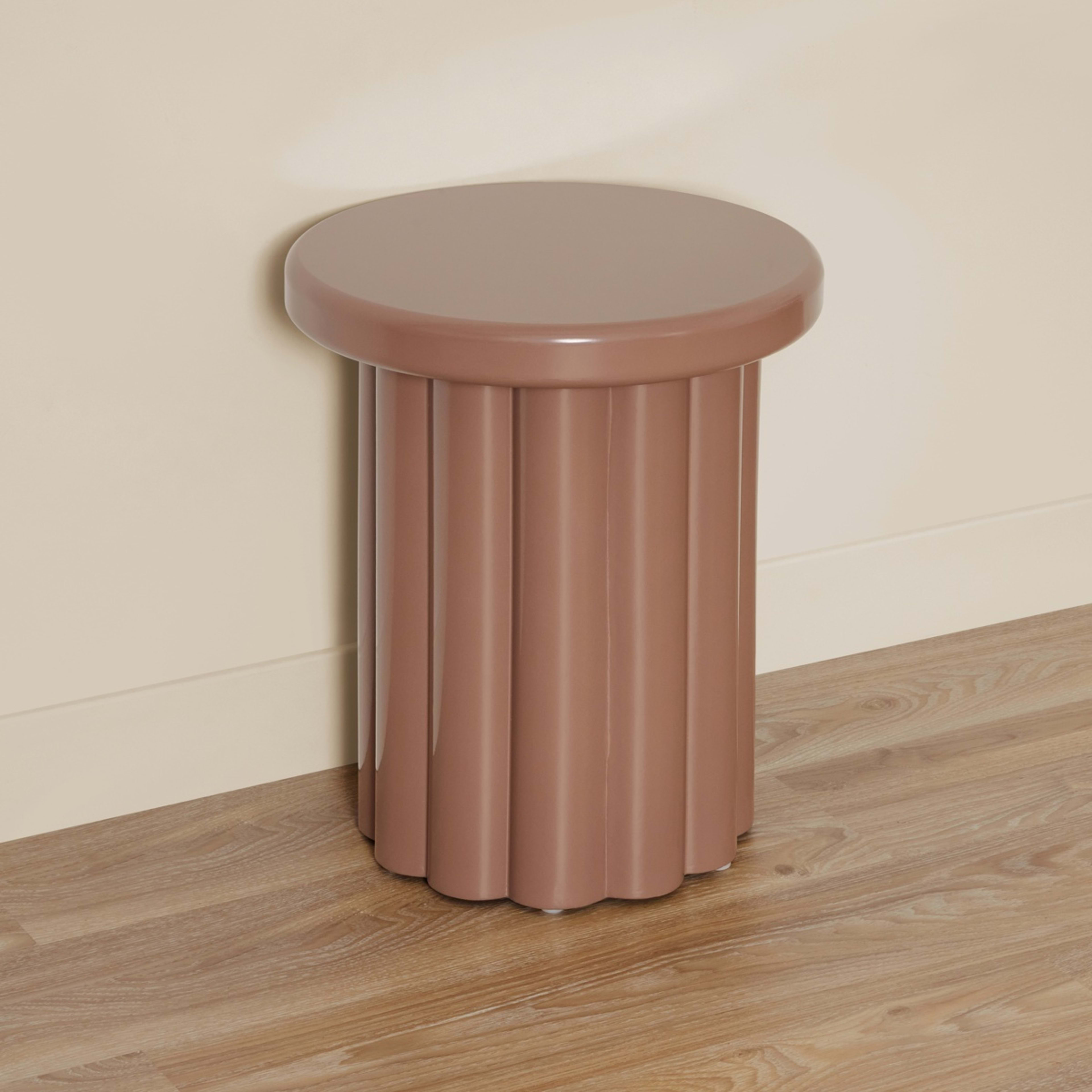 3 Nadia Mocha Side Table, 3 of 5
