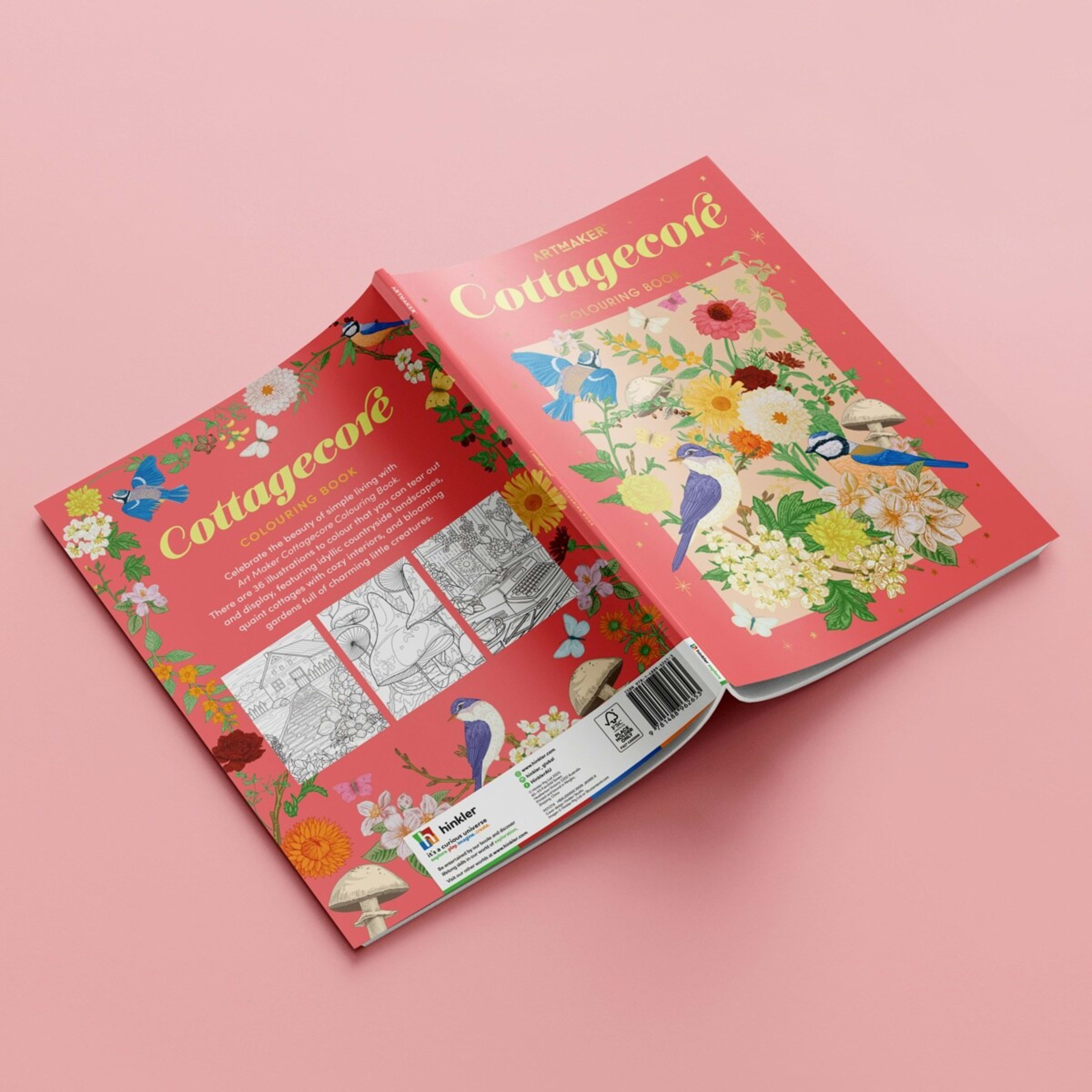 3 Art Maker Cottagecore Colouring Book, 3 of 5