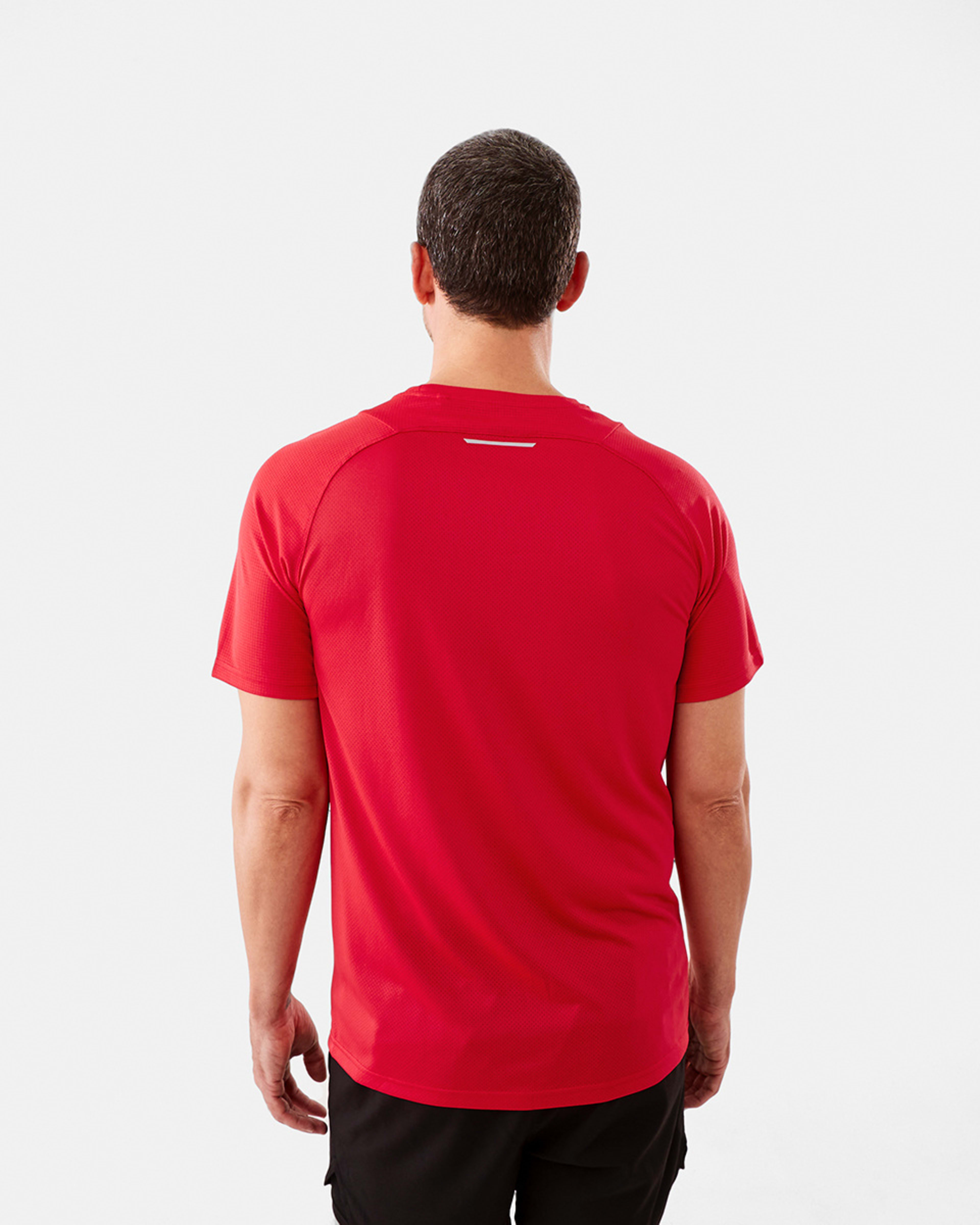3 Active Mens Performance T-shirt Neon Red, 3 of 7