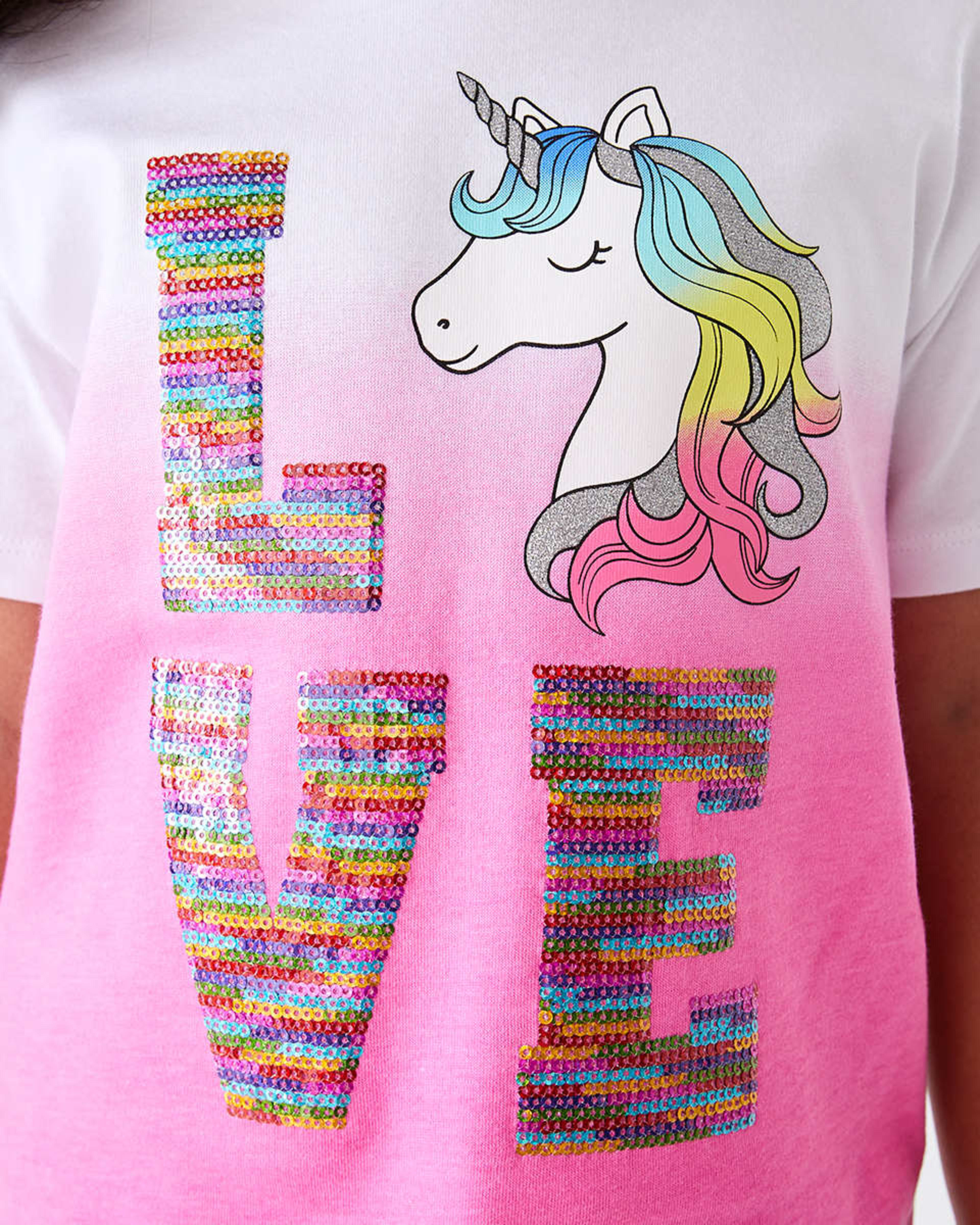 4 Short Sleeve Sequin T-shirt Multi Ucrn, 4 of 8