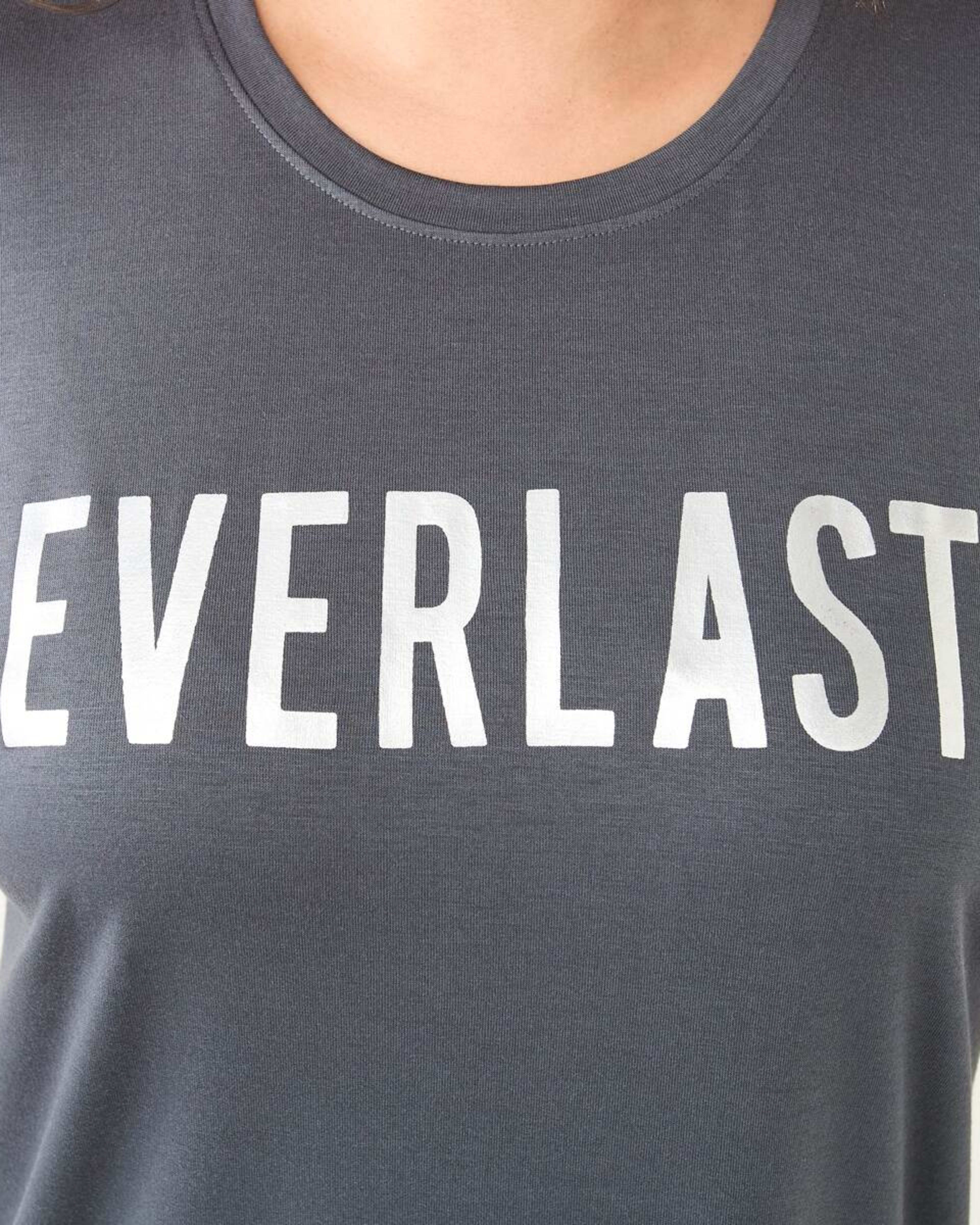 5 Everlast Womens Relaxed Long T-shirt Charcoal, 5 of 7