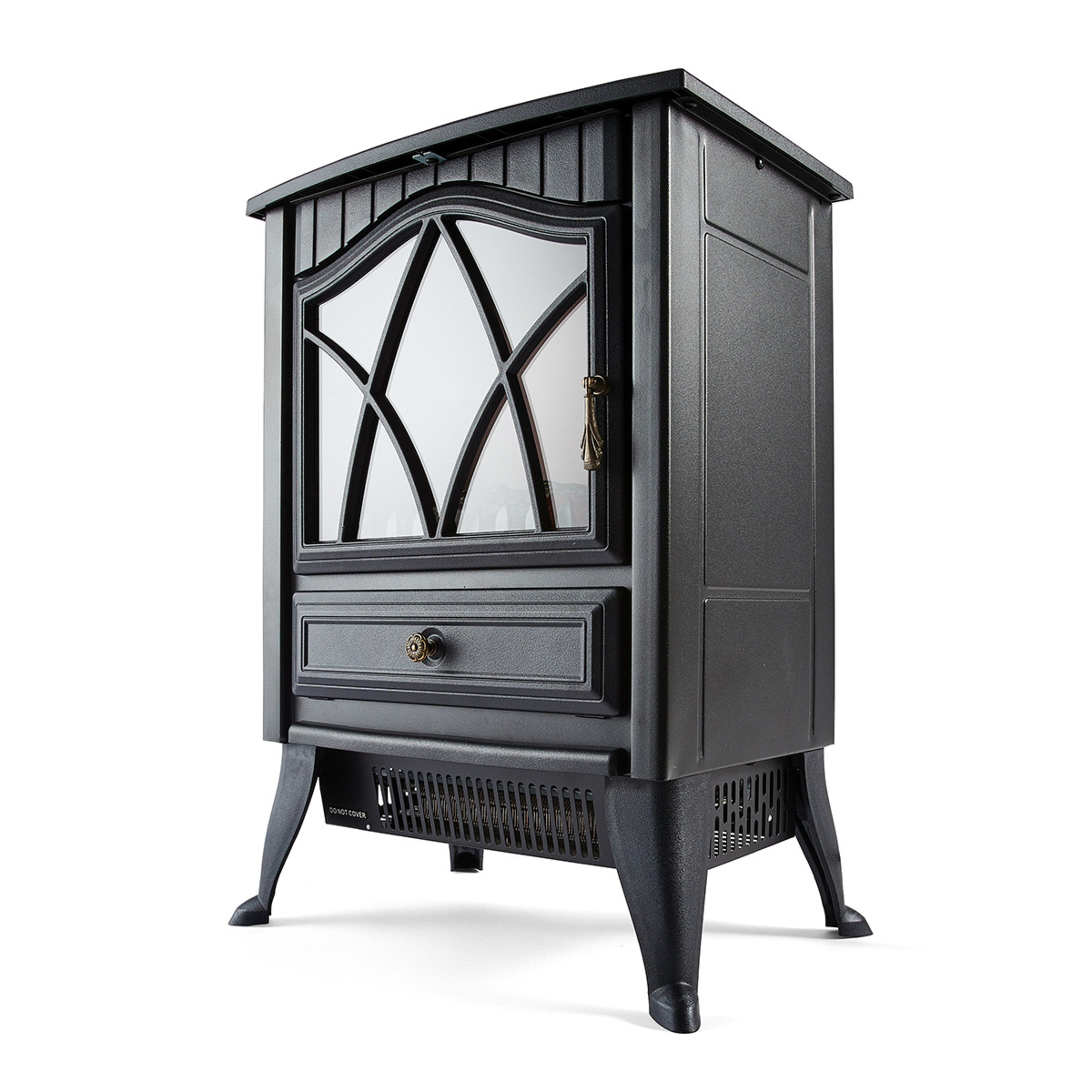 4 Electric  Fireplace Heater - Black, 4 of 10