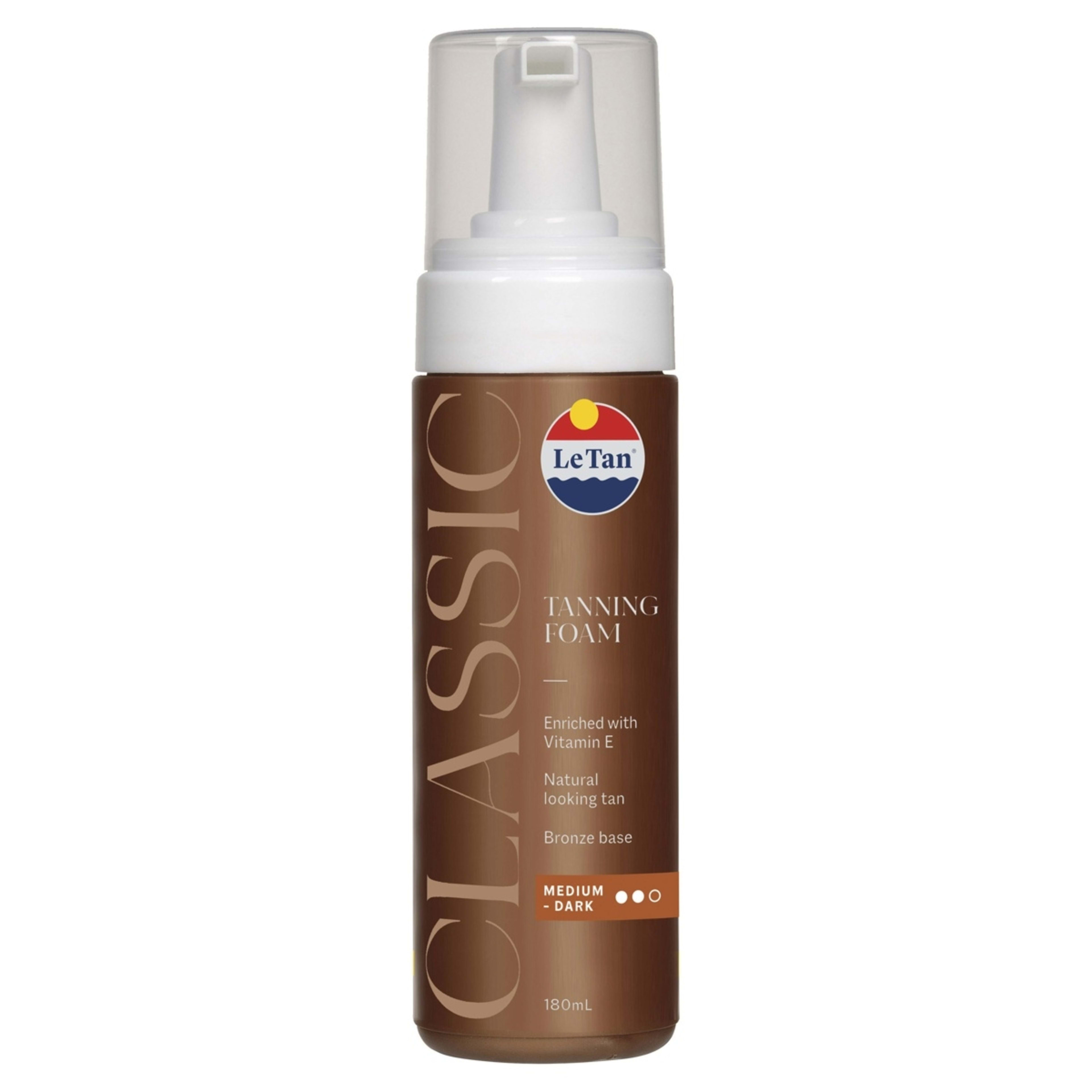 1 Le Tan Classic Tanning Foam 180ml - Medium Dark