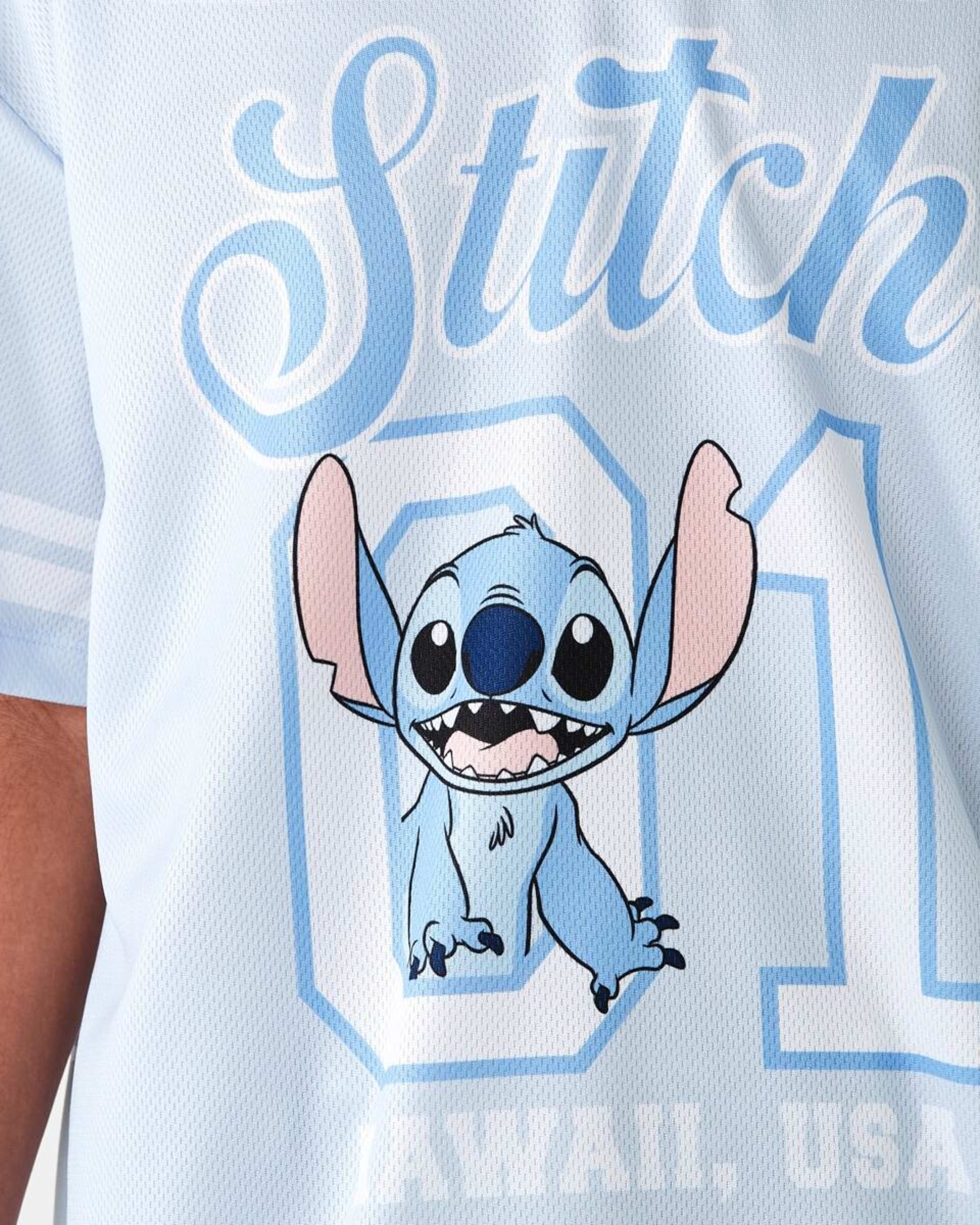 4 Disney Lilo & Stitch License V-Neck Mesh T-shirt LILO AND SITTCH VARSITY, 4 of 9