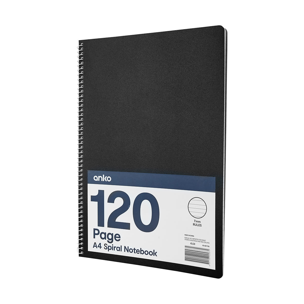 A4 Spiral Notebook 120 Pages Kmart