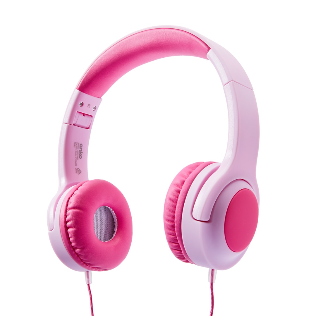 Wired OnEar Kids Headphones Pink Kmart