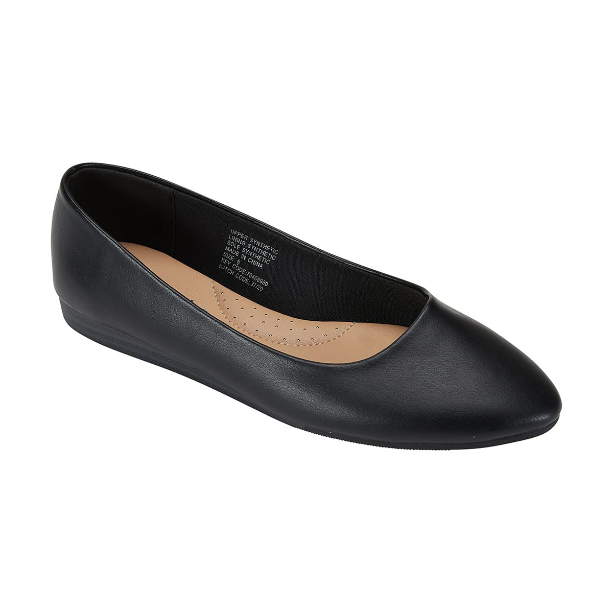 low wedge black shoes