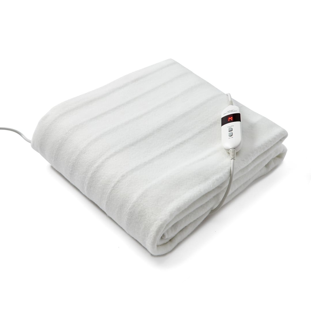 Fitted Electric Blanket Single Bed, White Kmart