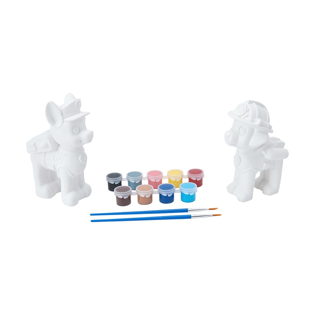 Nickelodeon PAW Patrol Paint Your Own Chase and Marshall Set Kmart