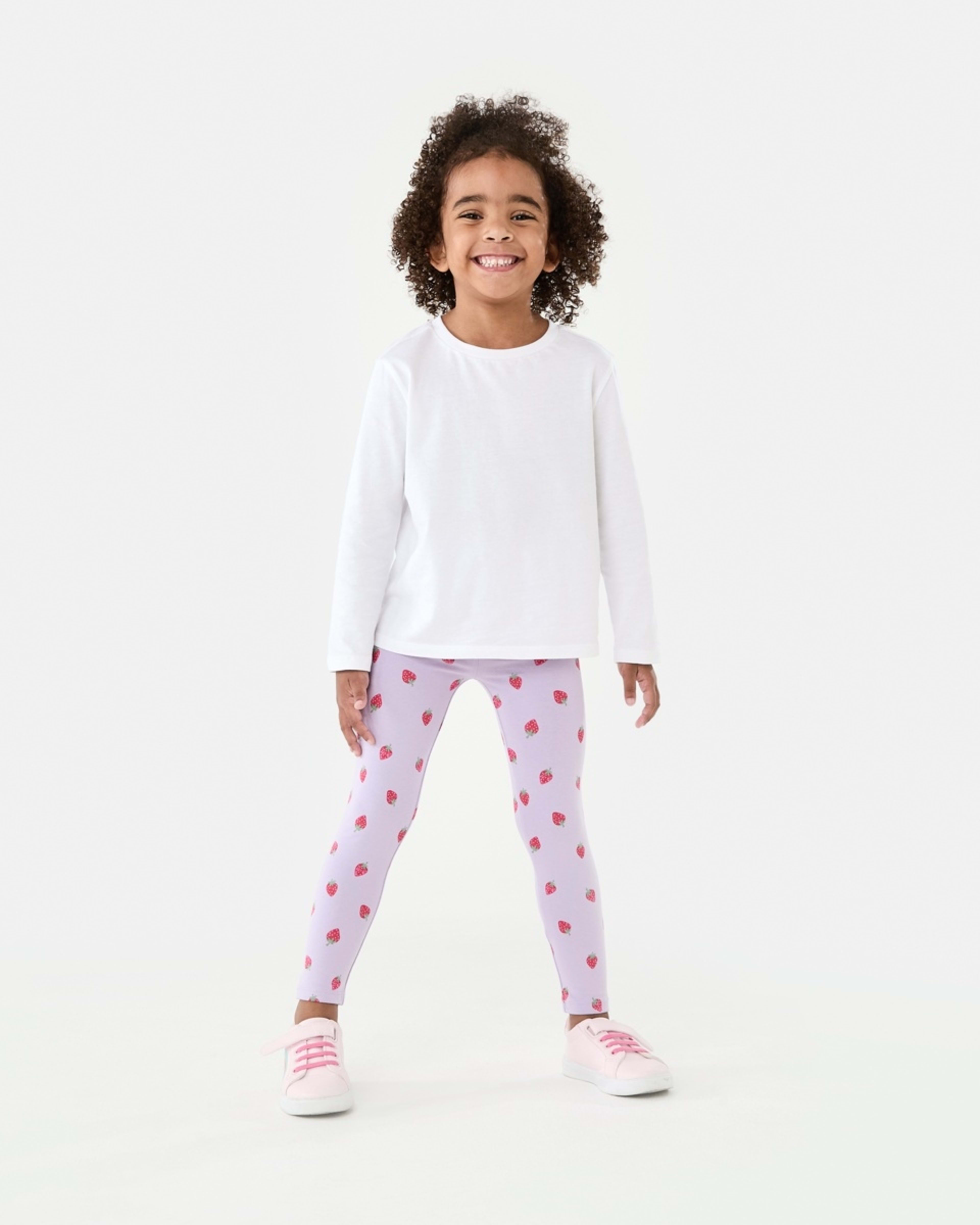 5 Printed Leggings Berry Bliss Pastel Lilac, 5 of 8