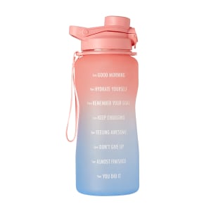2.1L Coral Ombre Daily Intake Flip Lid Drink Bottle