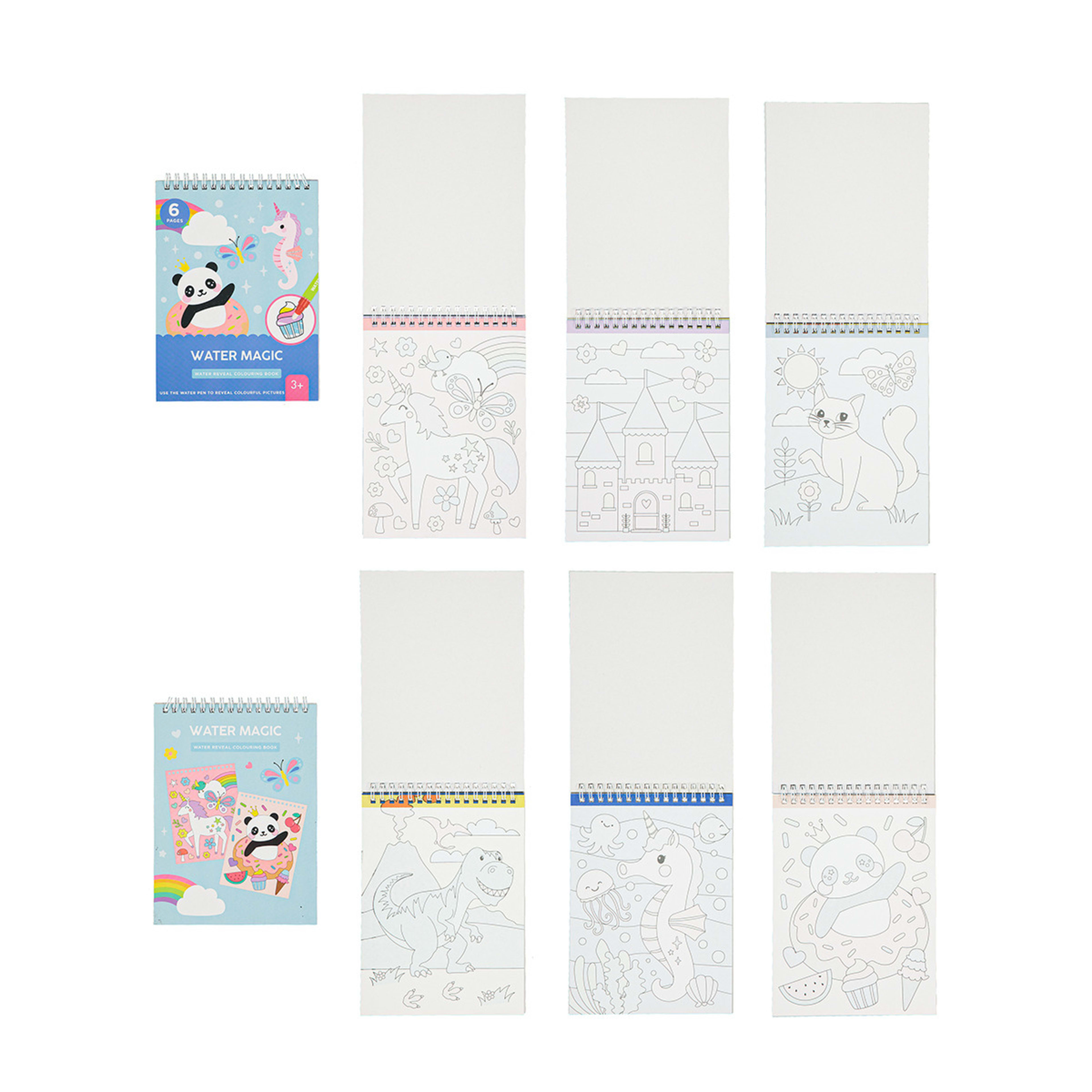 6 Piece Scratch, Draw & Water Magic Activity Tub Kmart