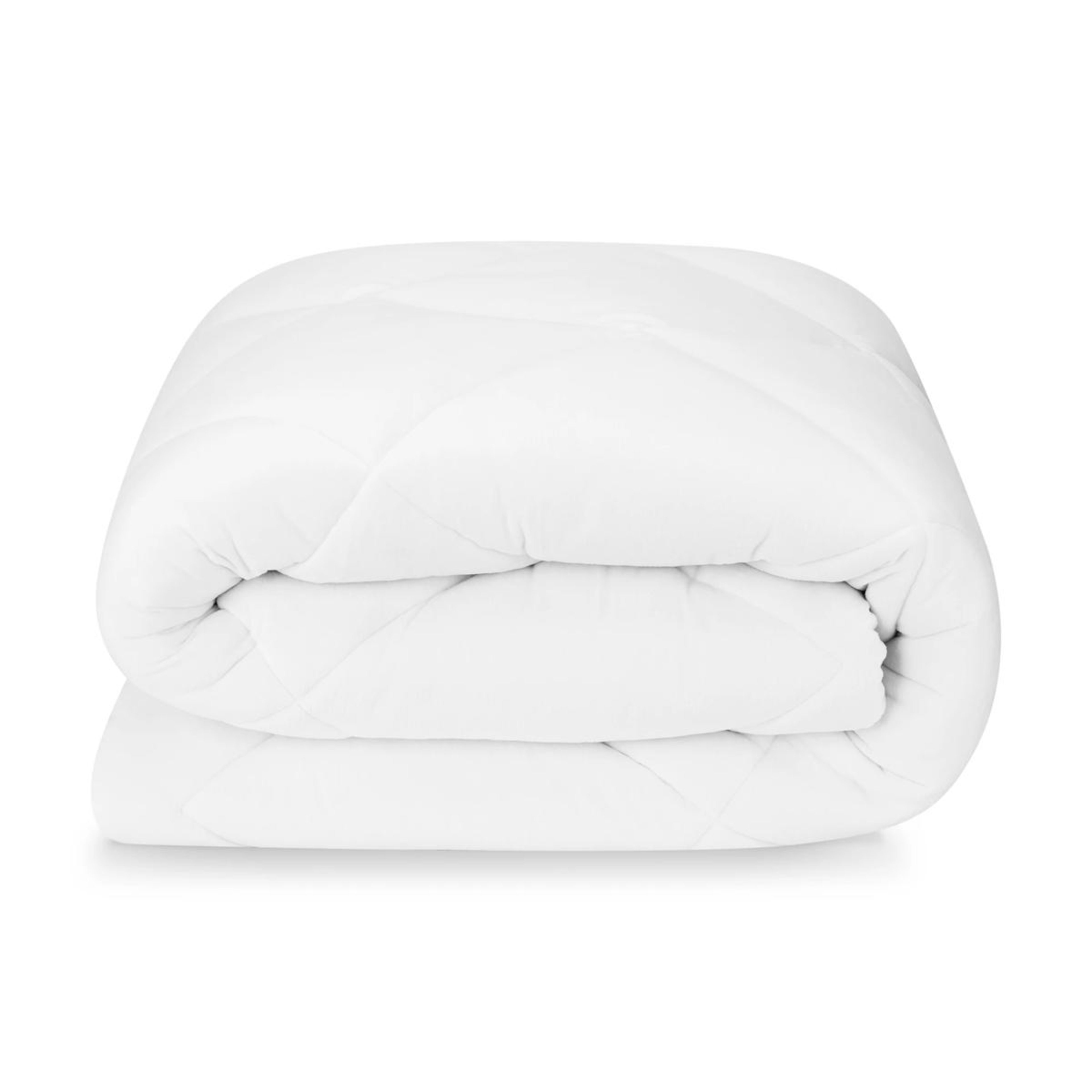 2 Reversible Plush Mattress Topper - King Bed, White, 2 of 7