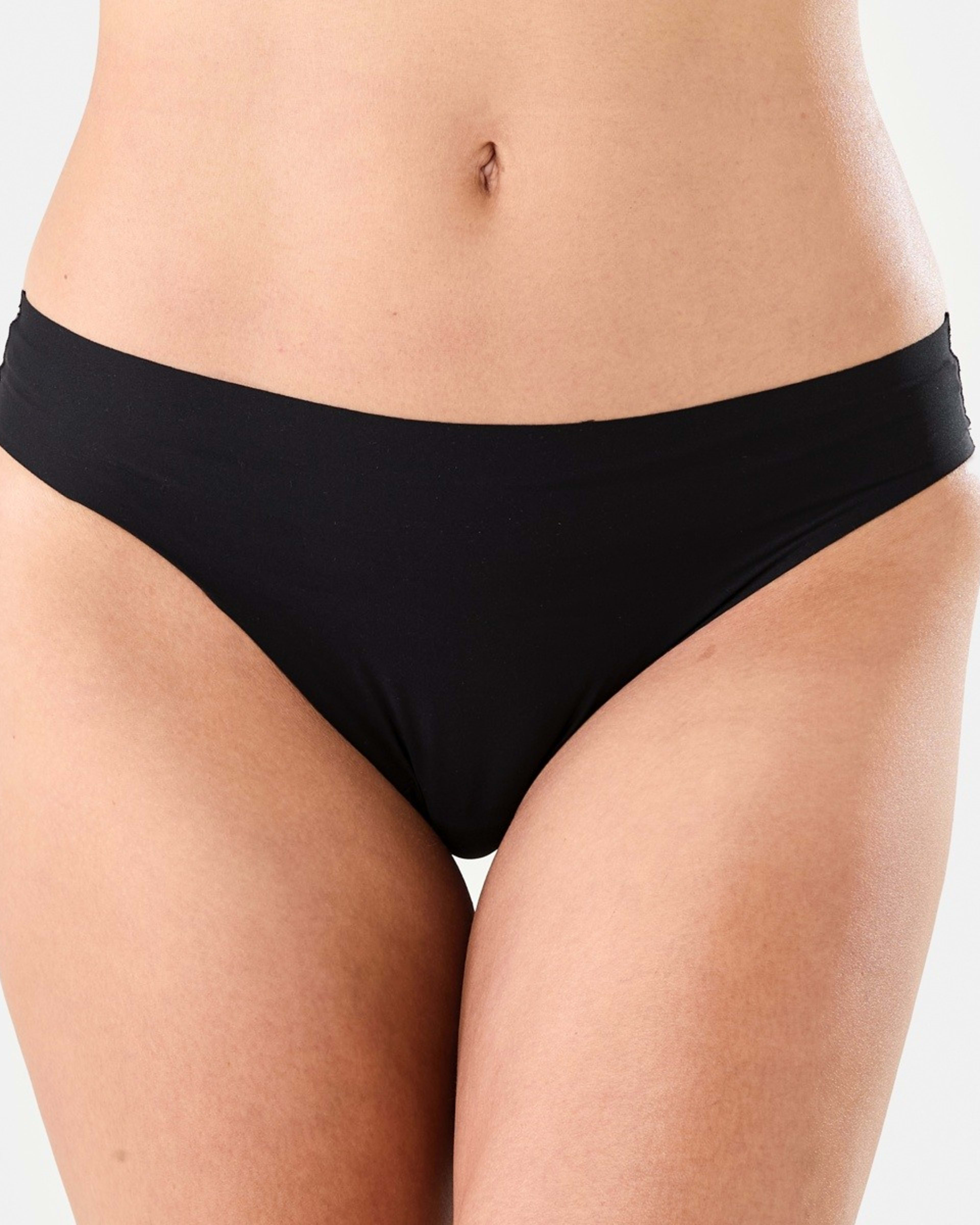1 3 Pack No Show Bikini Briefs BLACK