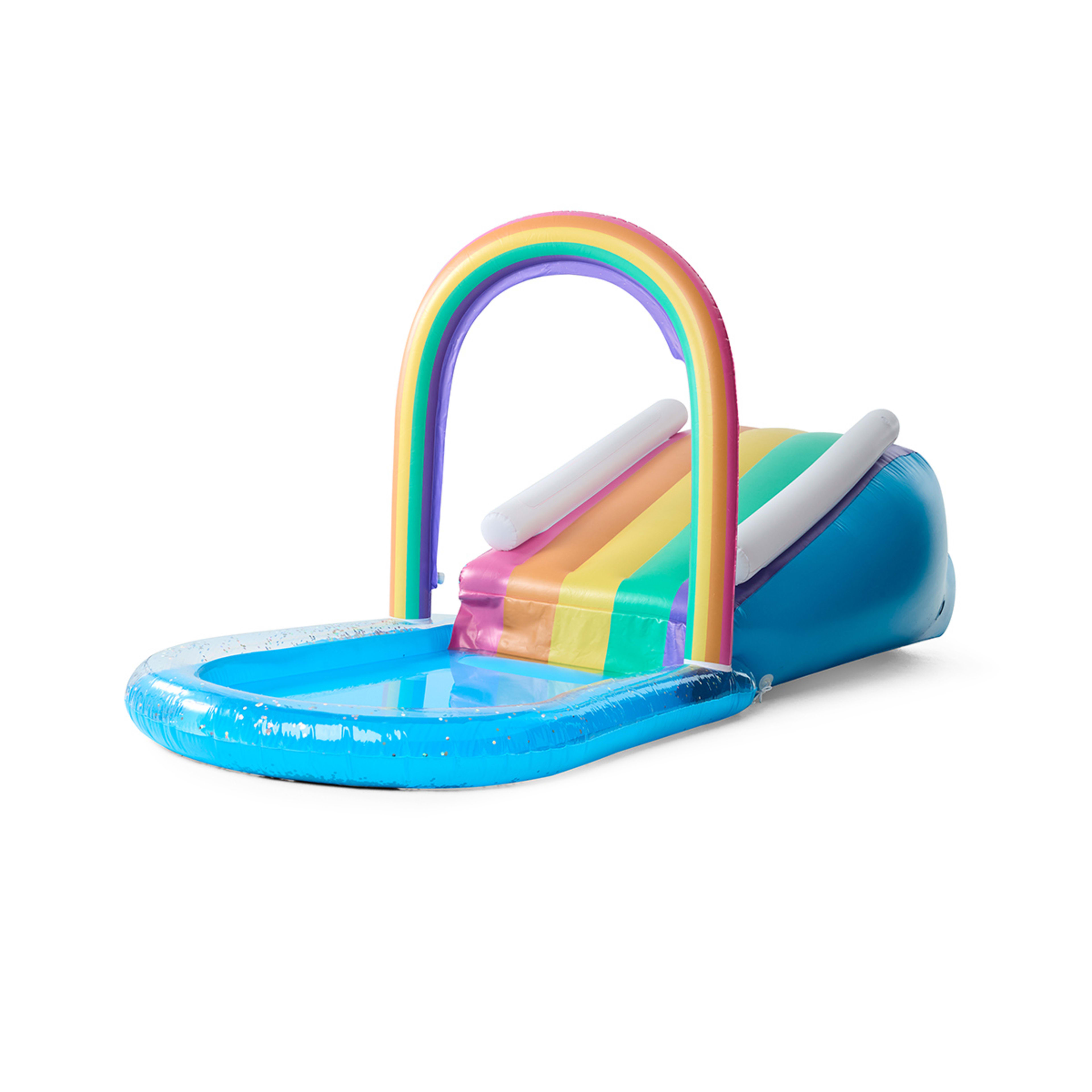 Inflatable Rainbow Sprinkler Slide Kmart NZ