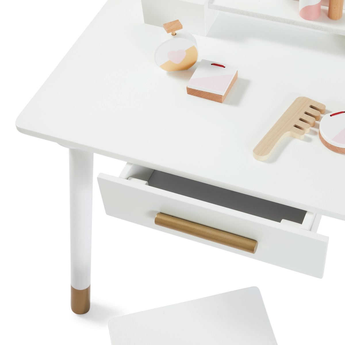 9 Piece Deluxe Wooden Light Up Vanity and Accessories Kmart