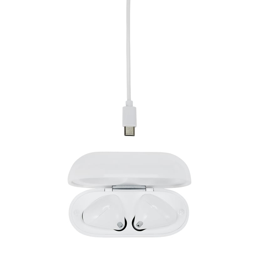 True Wireless Earphones Stem White Kmart