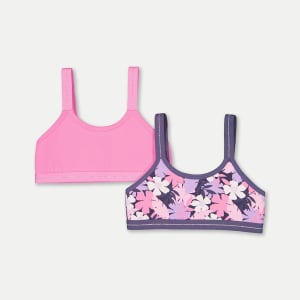 2 Pack Extra Coverage Crop Top - Kmart
