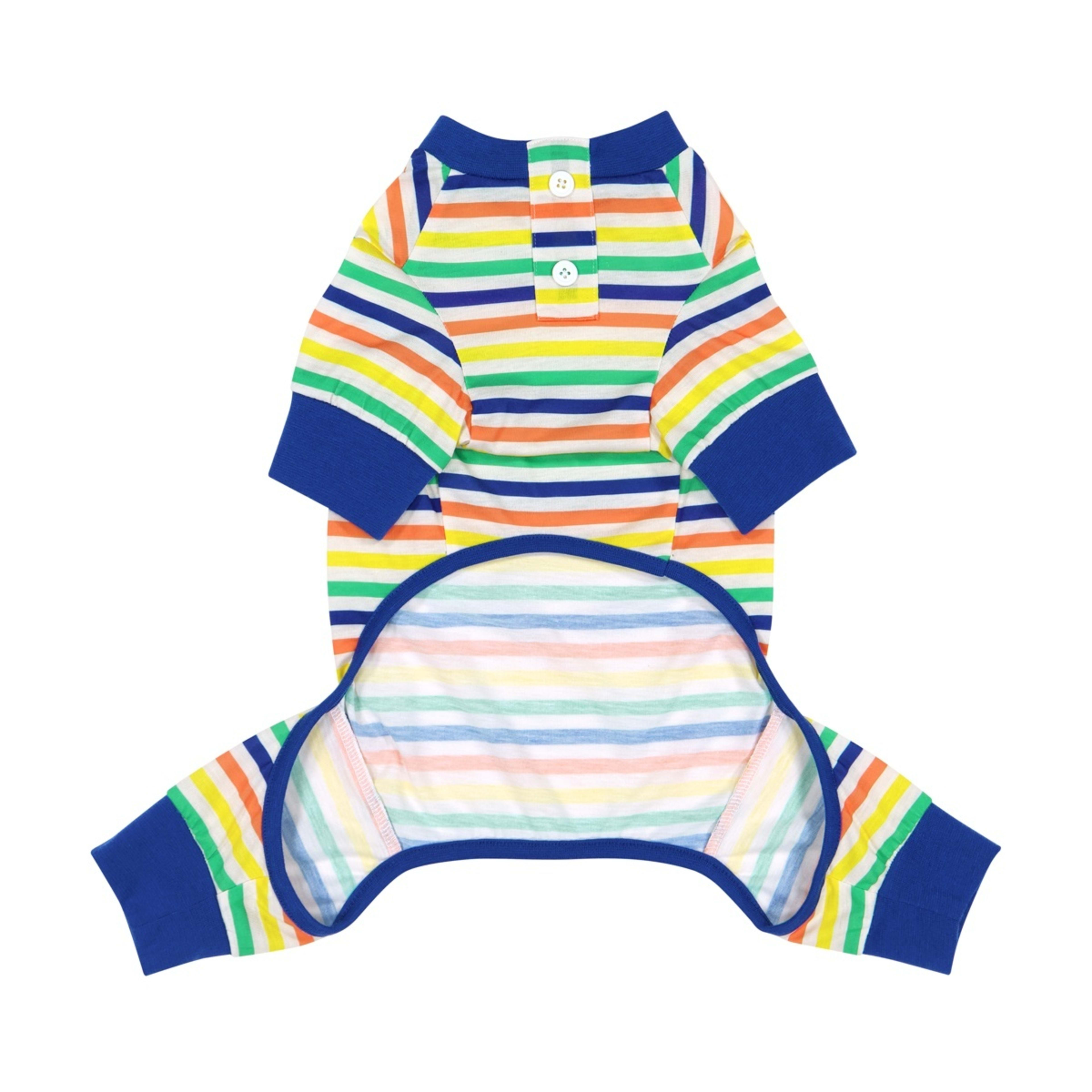 6 Pet Stripe Pyjamas - Medium, Blue, 6 of 9