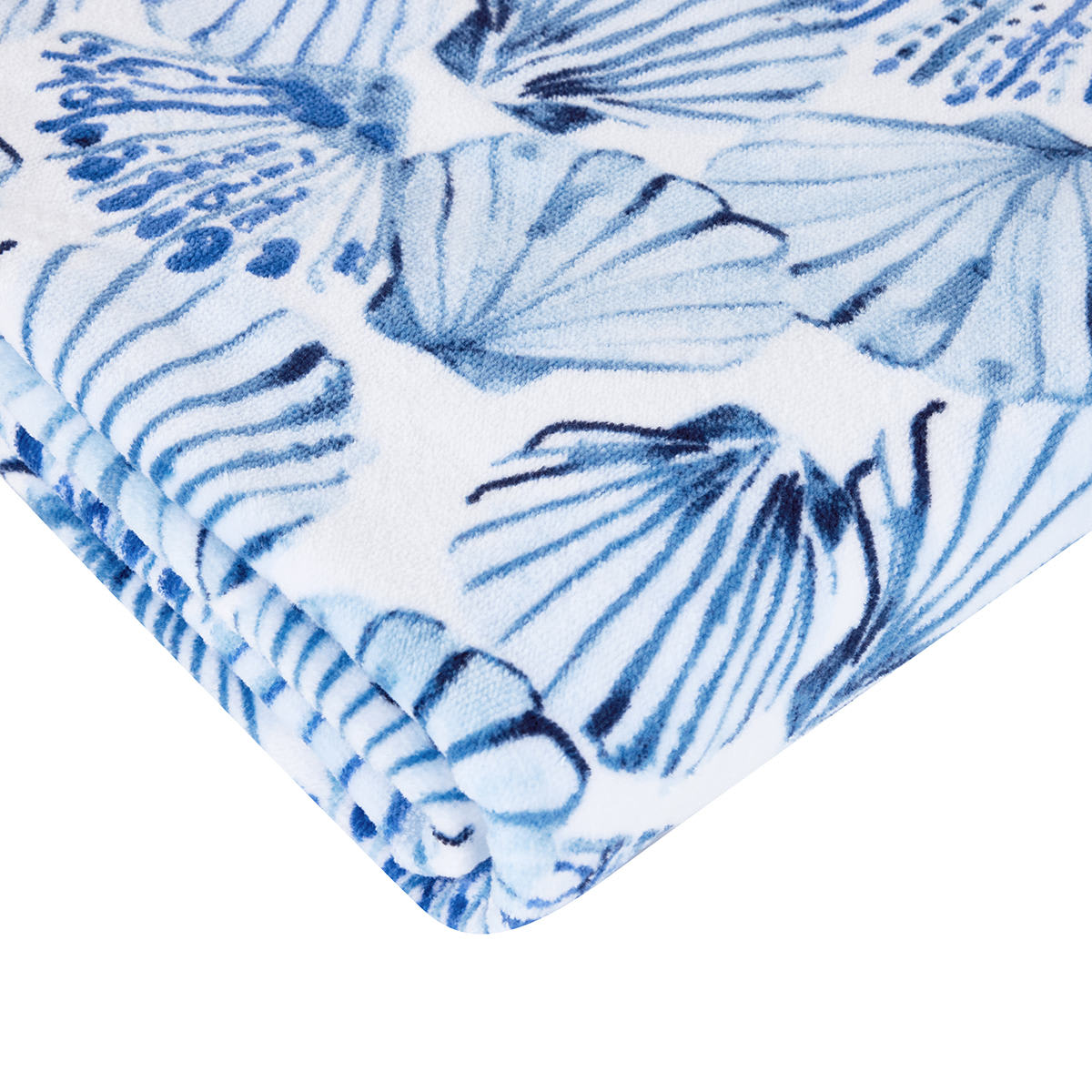 Cotton Velour Beach Blanket Shells Kmart