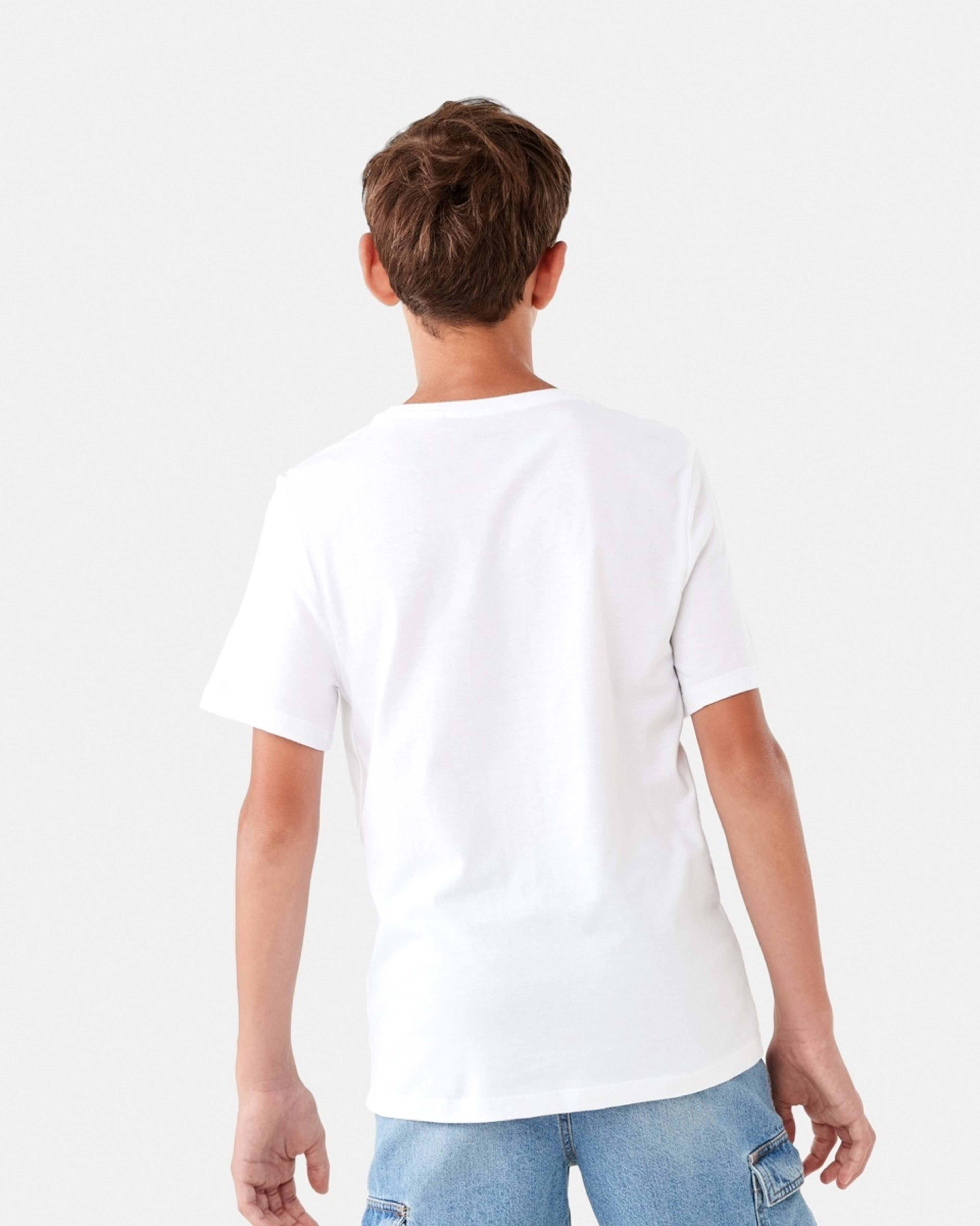 2 Short Sleeve Print T-shirt Wht Photop, 2 of 8