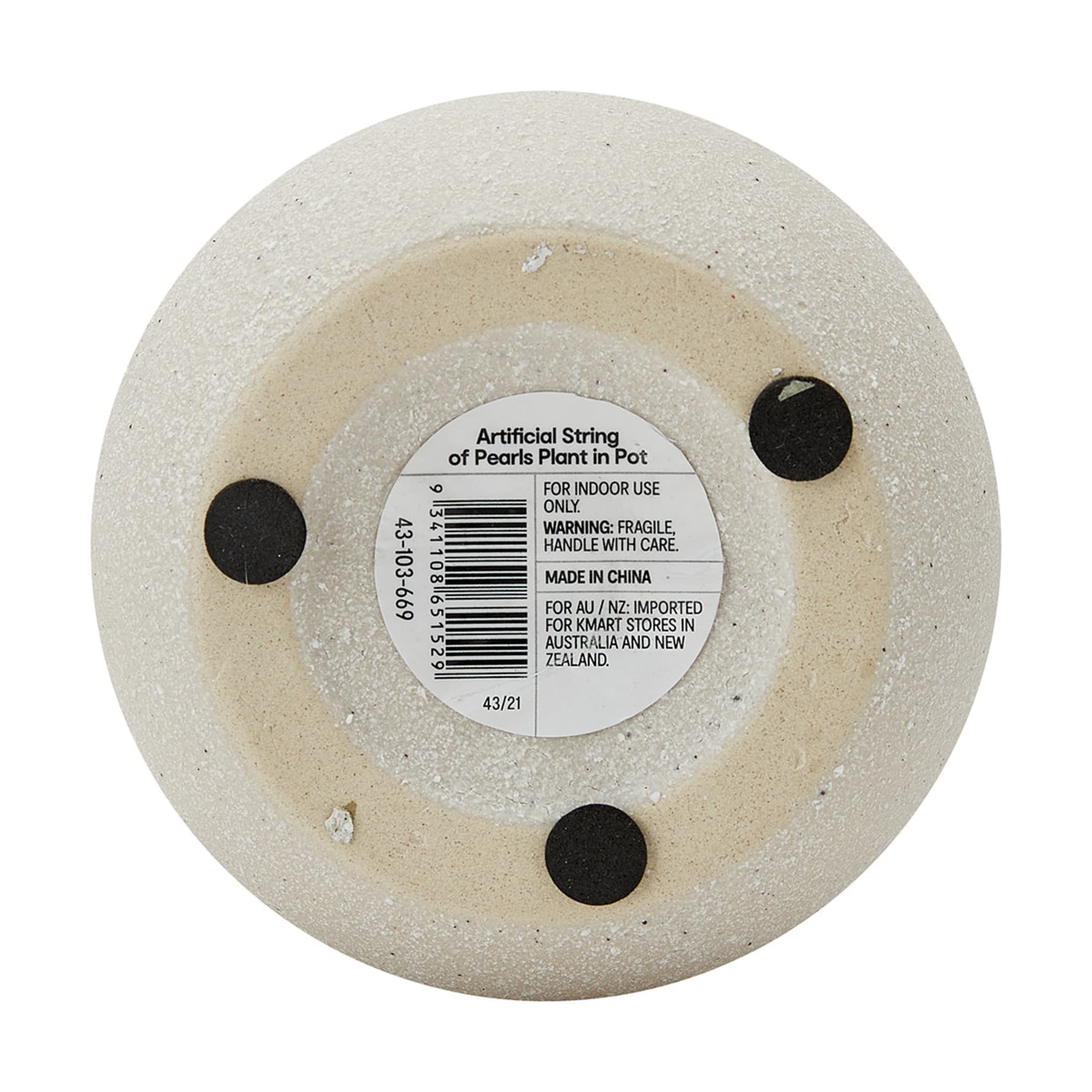 Artificial String of Pearls Plant in Pot Kmart