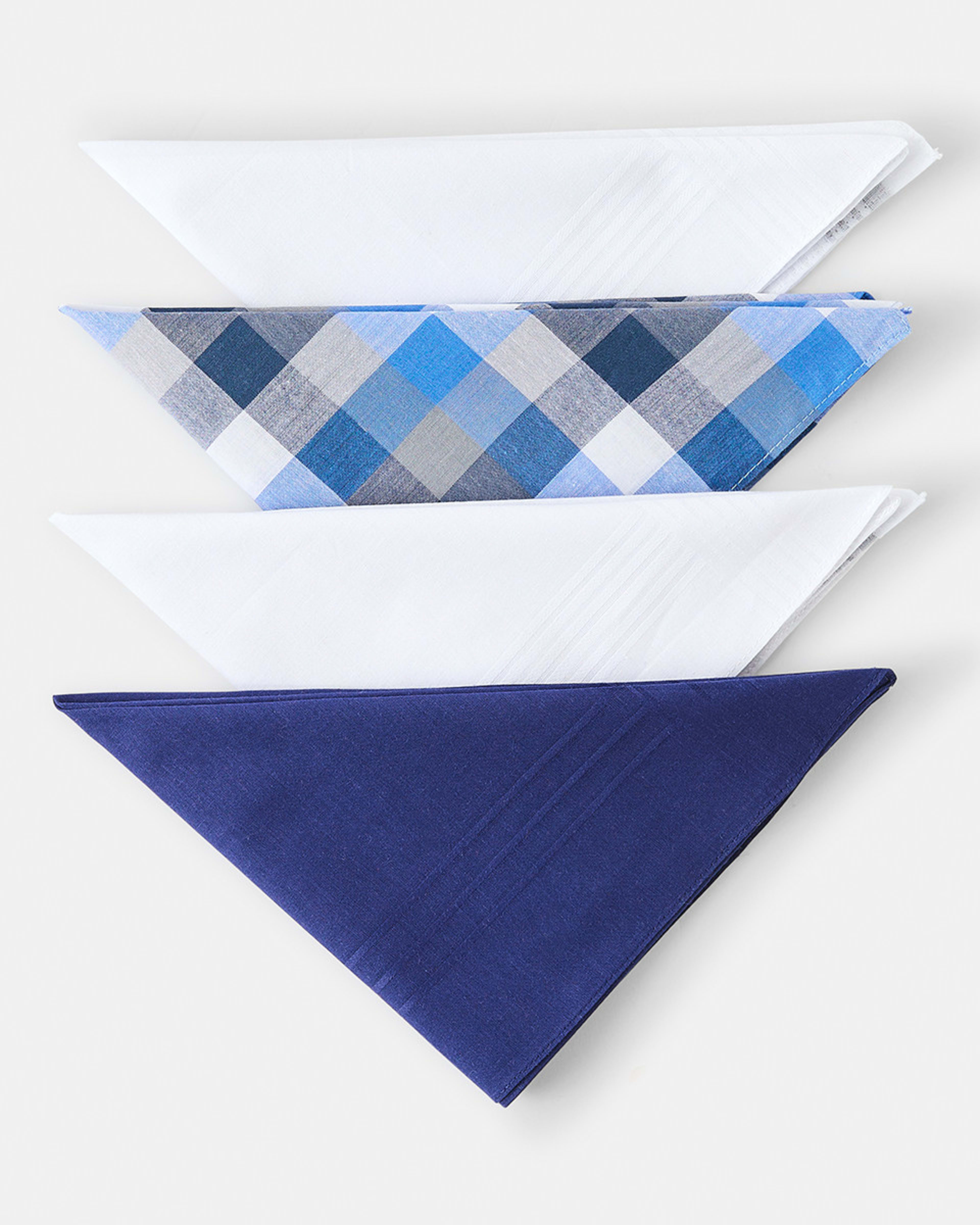 2 Groomsmith Sock and Handkerchief Gift Set Navy, 2 of 6