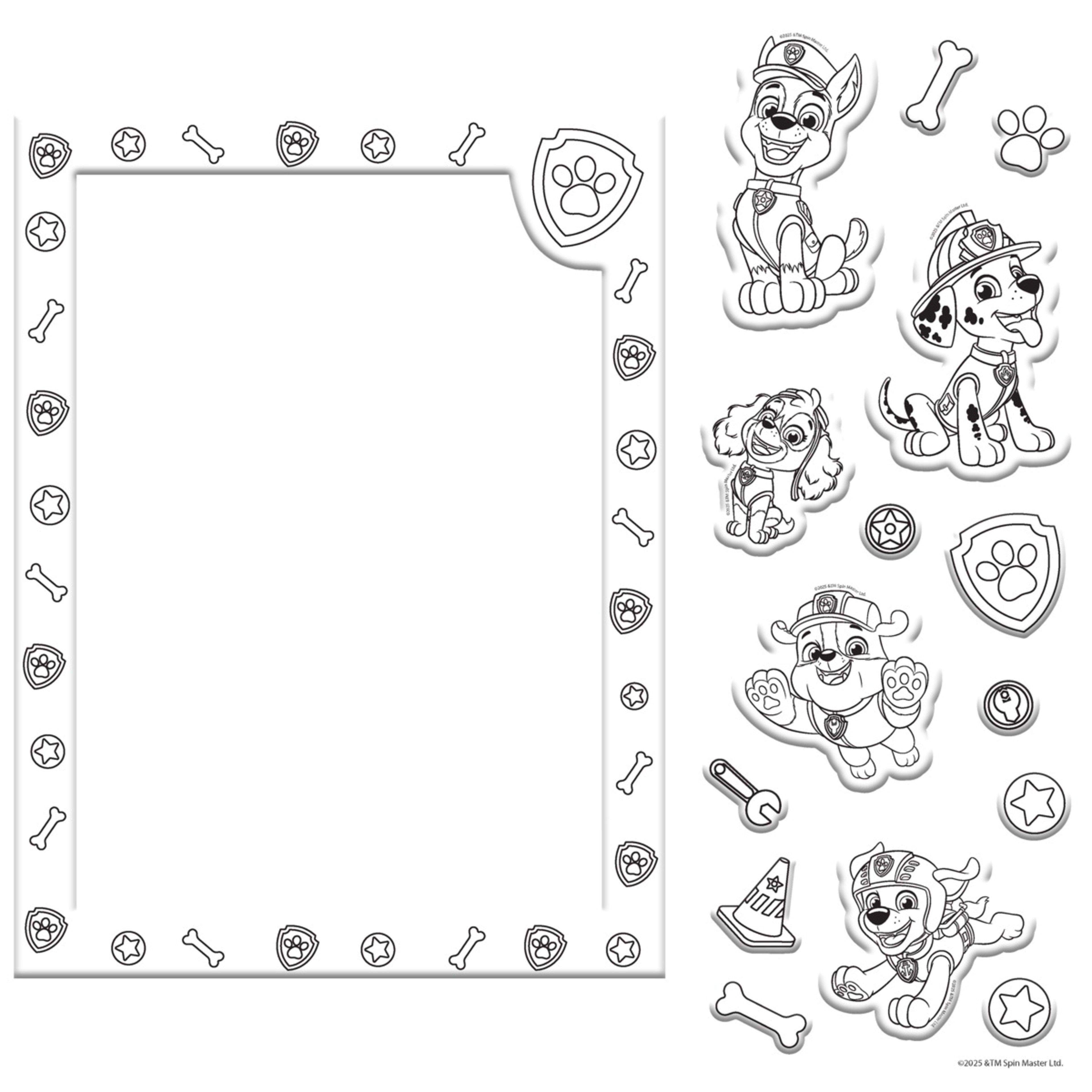 2 Nickelodeon Kaleidoscope PAW Patrol Colour-Me Magnets + Colouring Book, 2 of 6