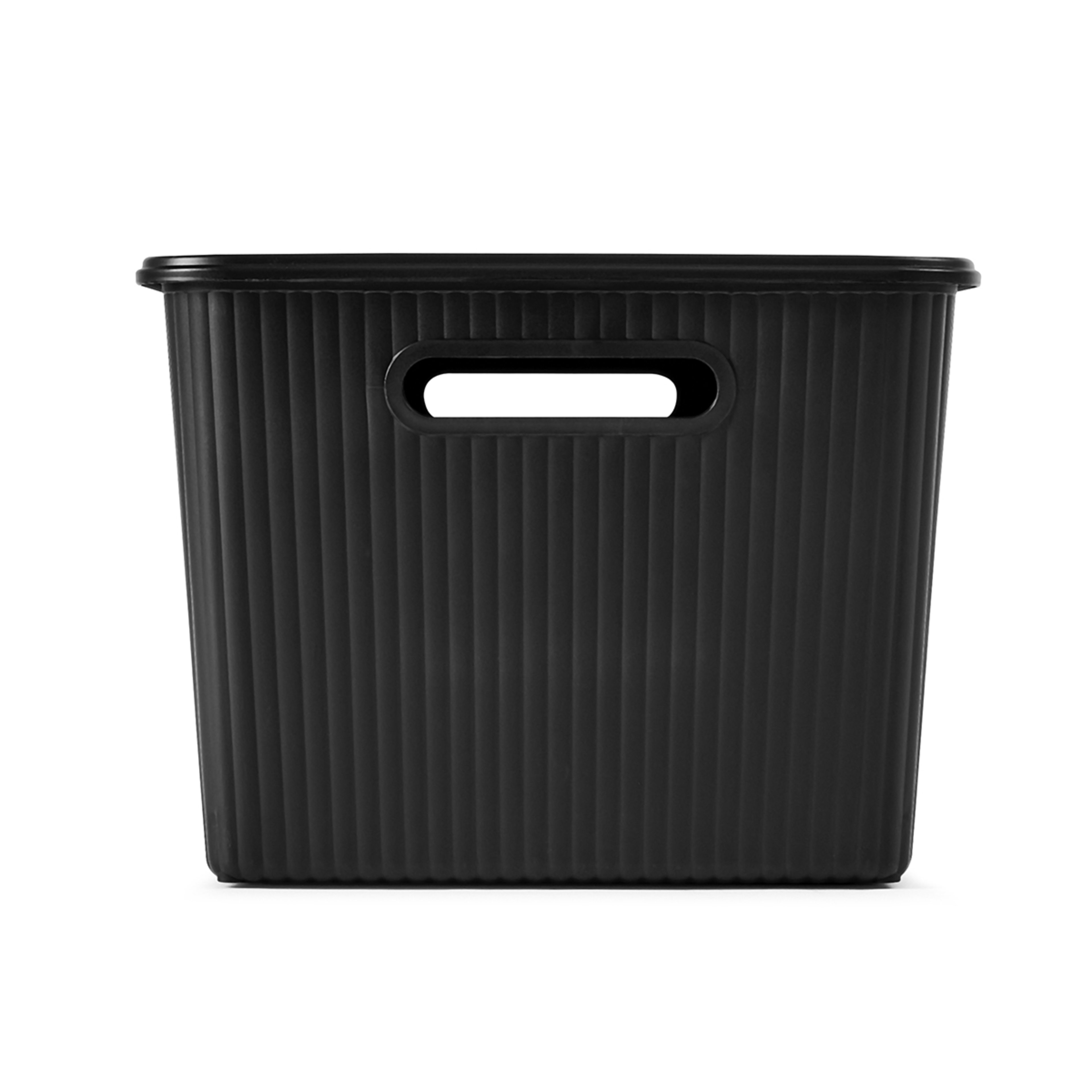 6 18L Ribbed Container - Black, 6 of 10